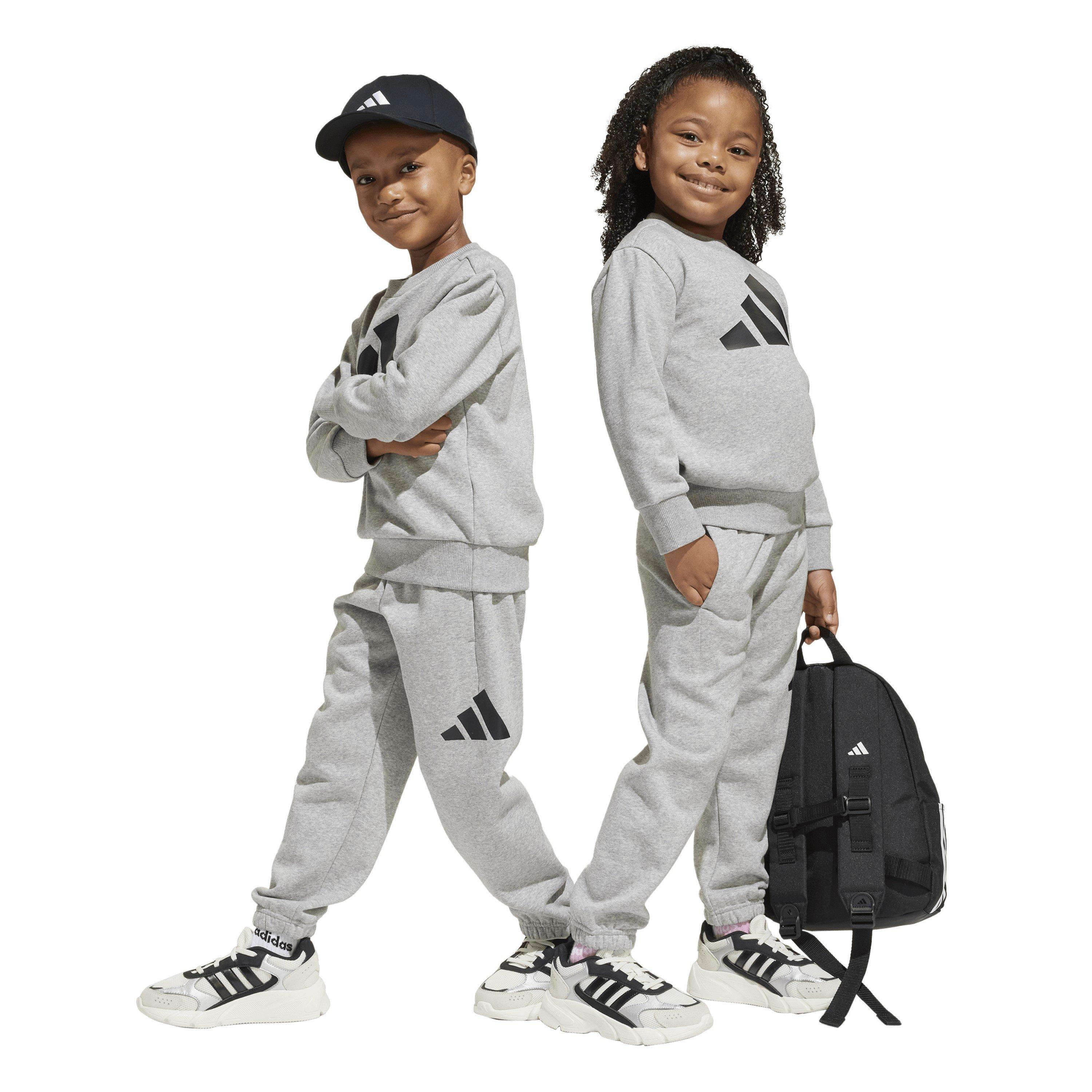 Siva Hthr/Crna - adidas - Essentials Joggers Set Juniors - 2