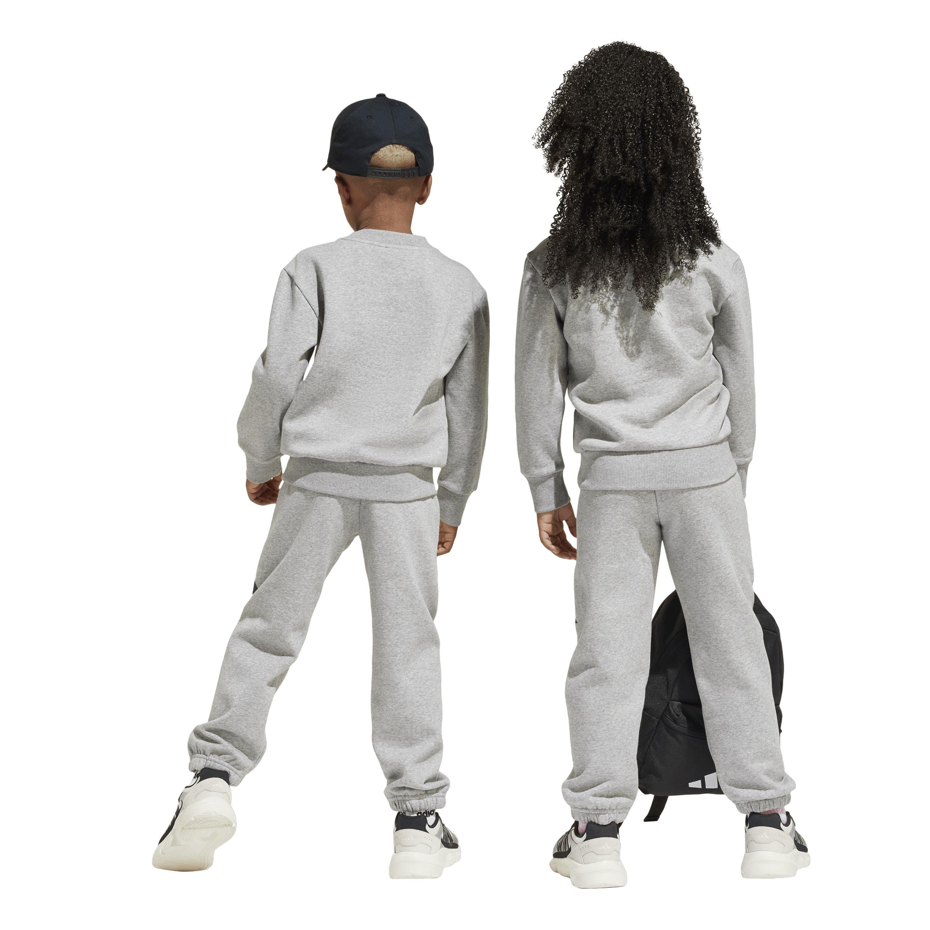 Siva Hthr/Crna - adidas - Essentials Joggers Set Juniors - 3