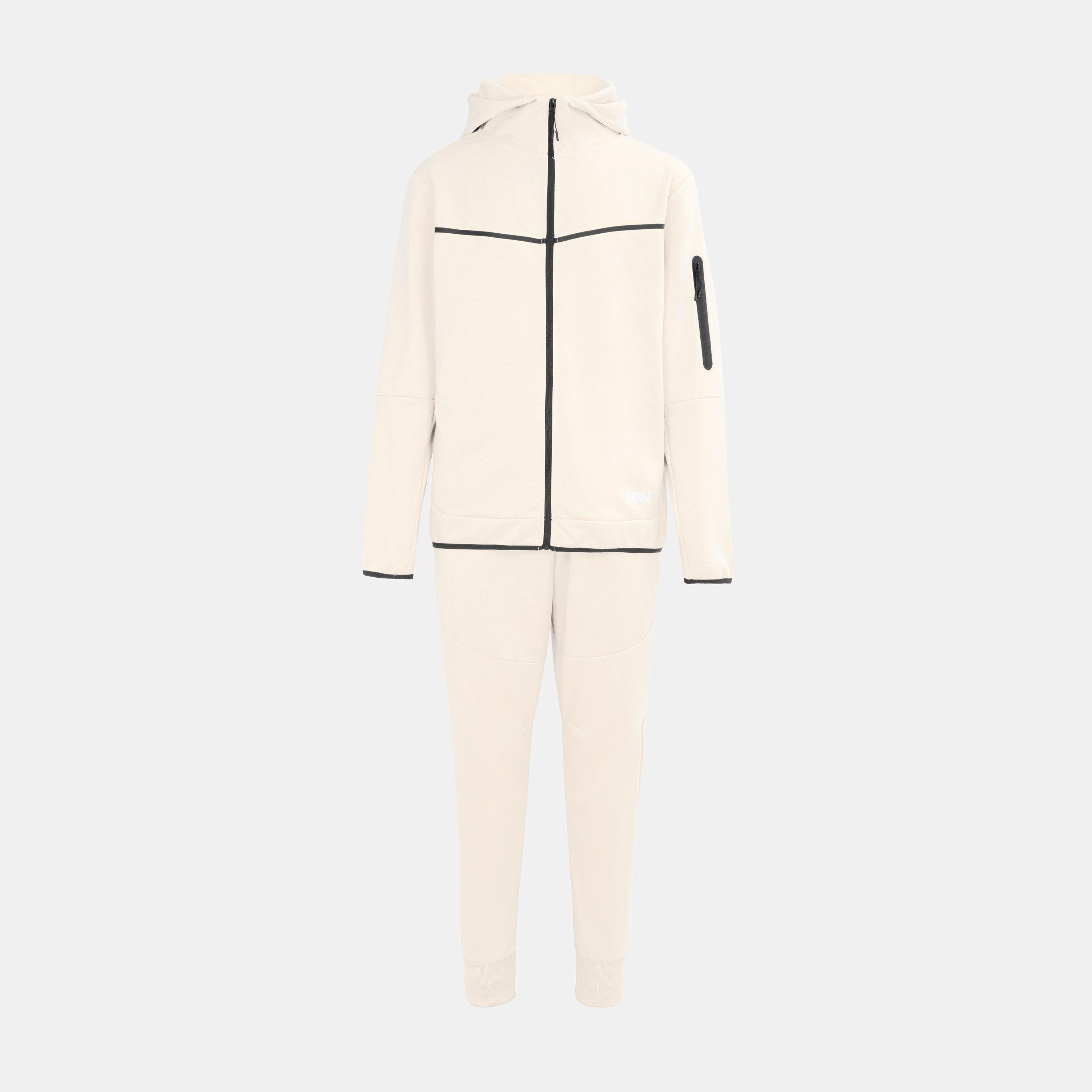 Lonsdale Men's Track Suit - Off White - L