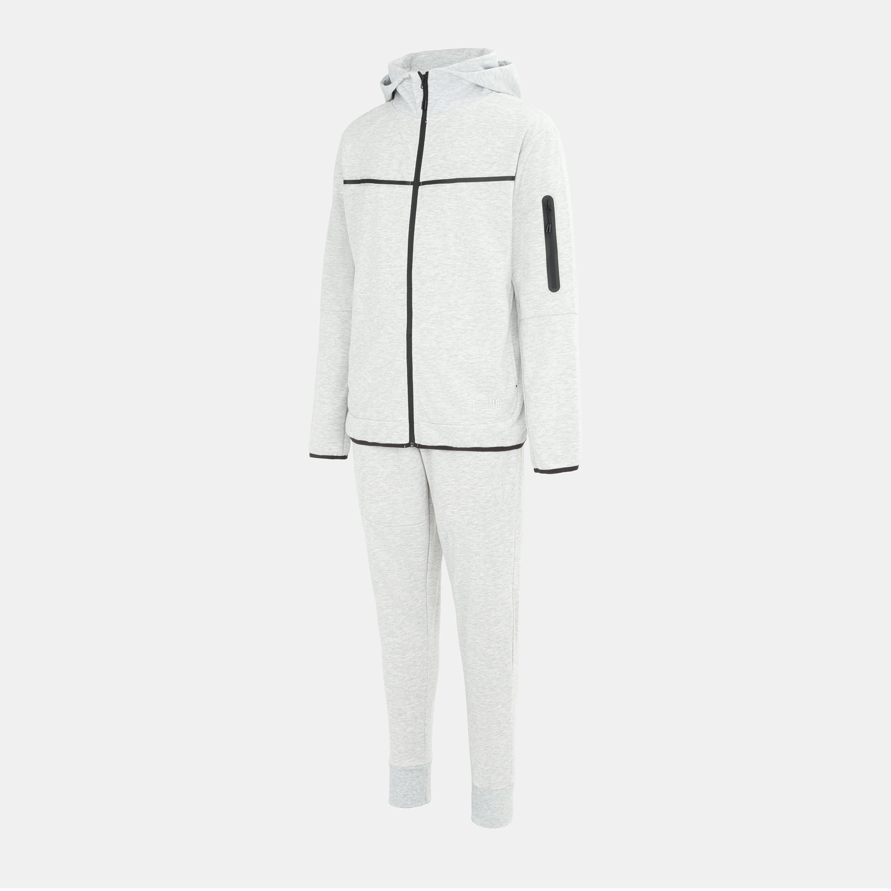 Light Grey - Lonsdale - Track Suit Mens - 3