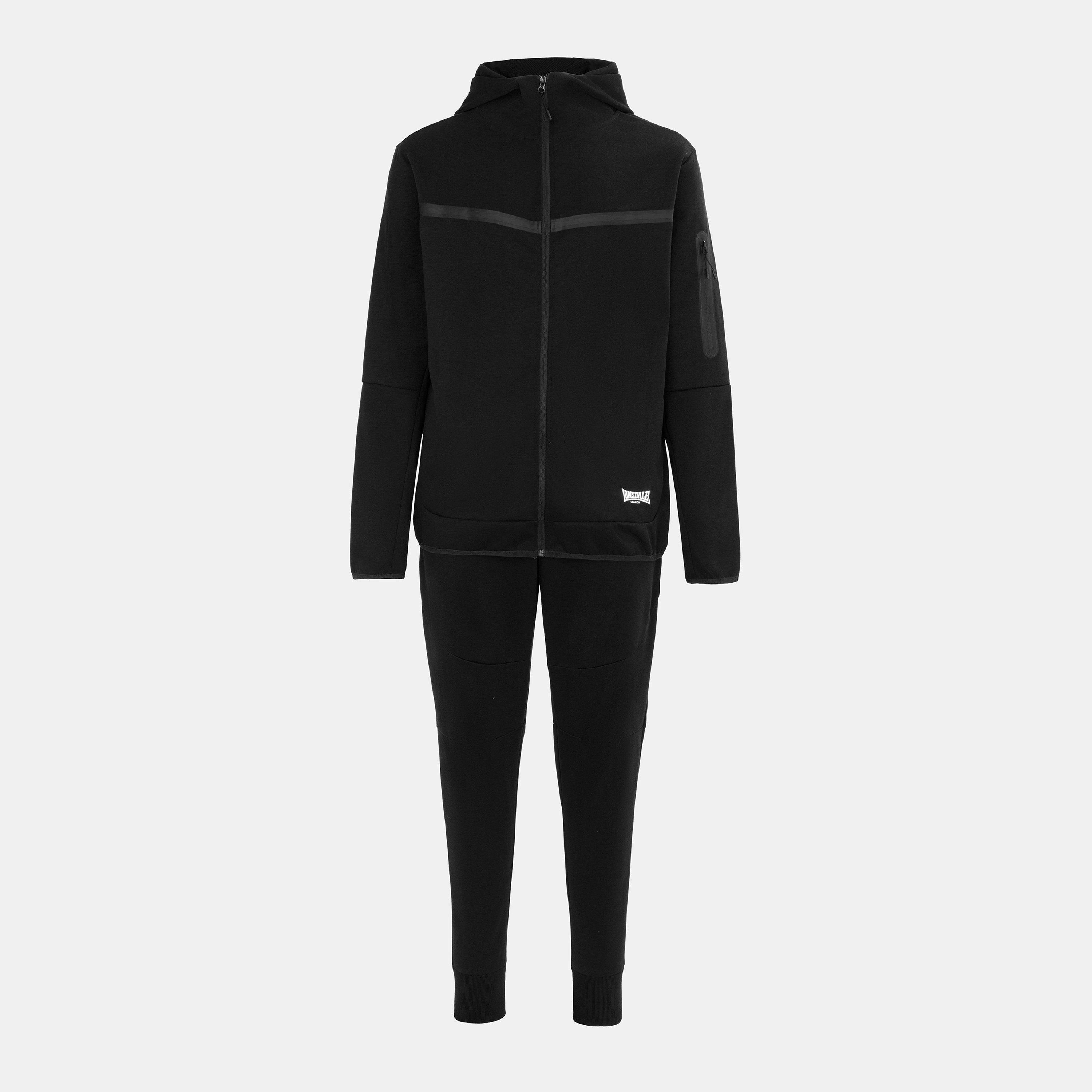 Lonsdale Men's Track Suit - Black - 2XL