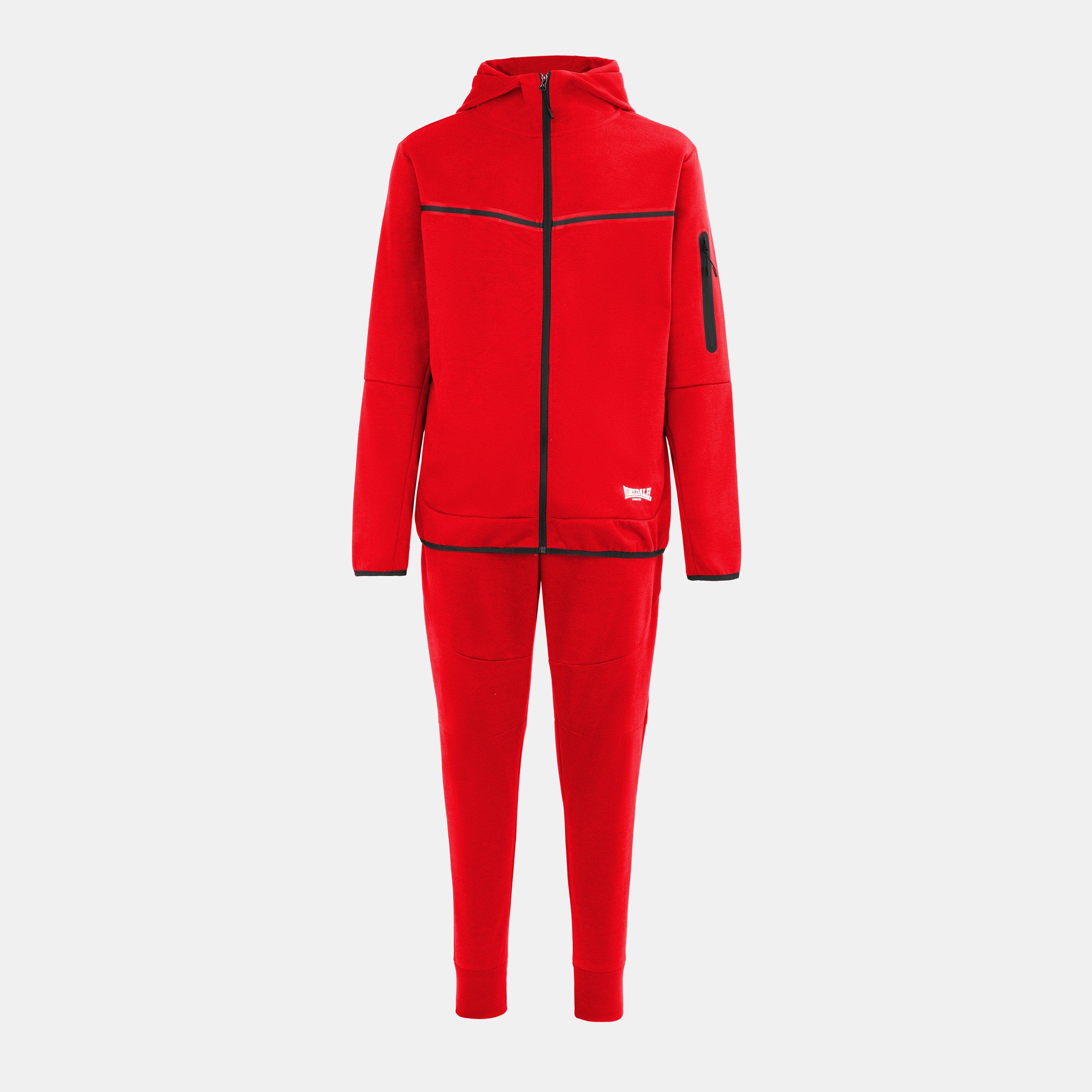 Lonsdale Men's Track Suit - Red - 2XL