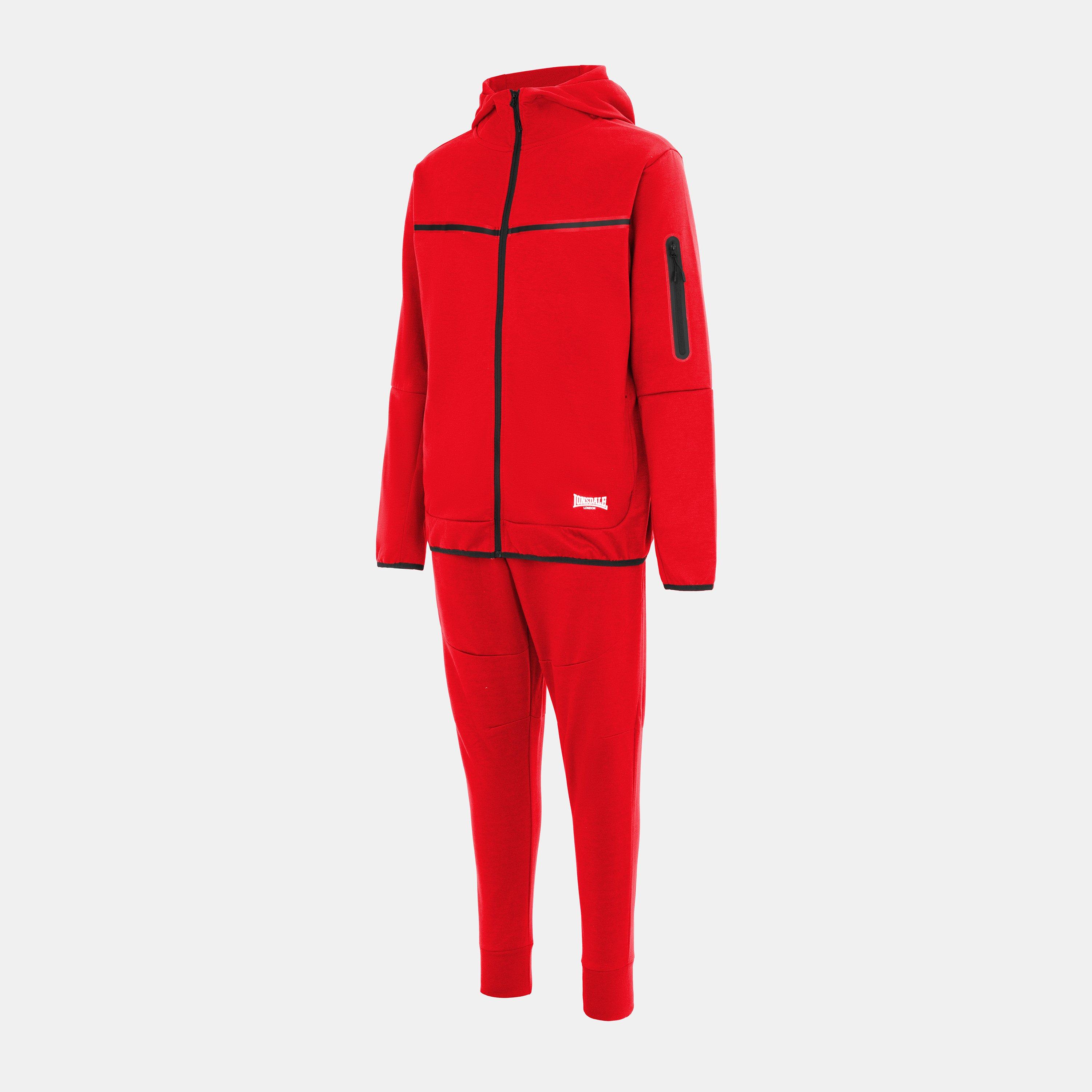 Red - Lonsdale - Track Suit Mens - 3