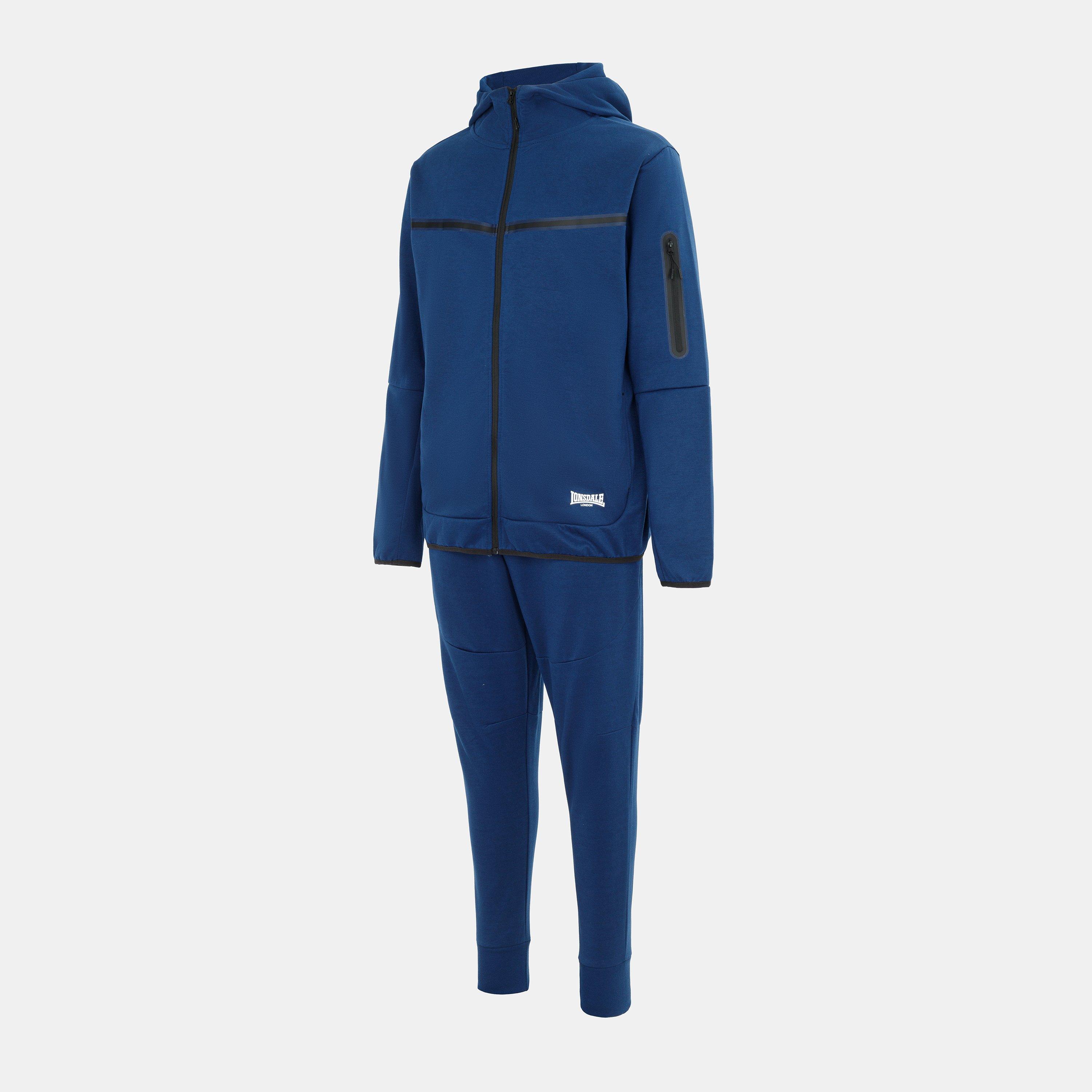 Navy - Lonsdale - Track Suit Mens - 3