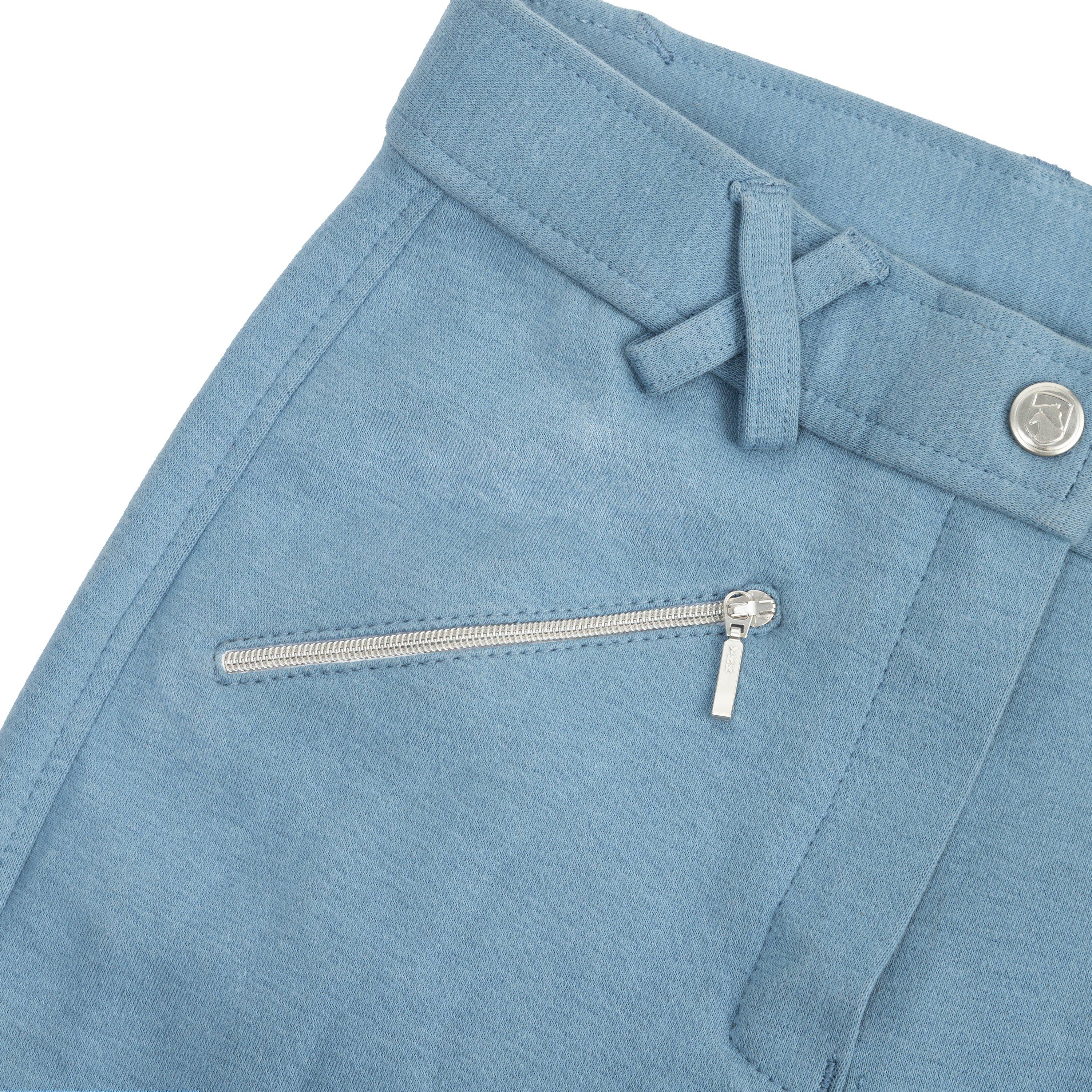 Light Blue - Requisite - Euro Seat Breeches Juniors - 4