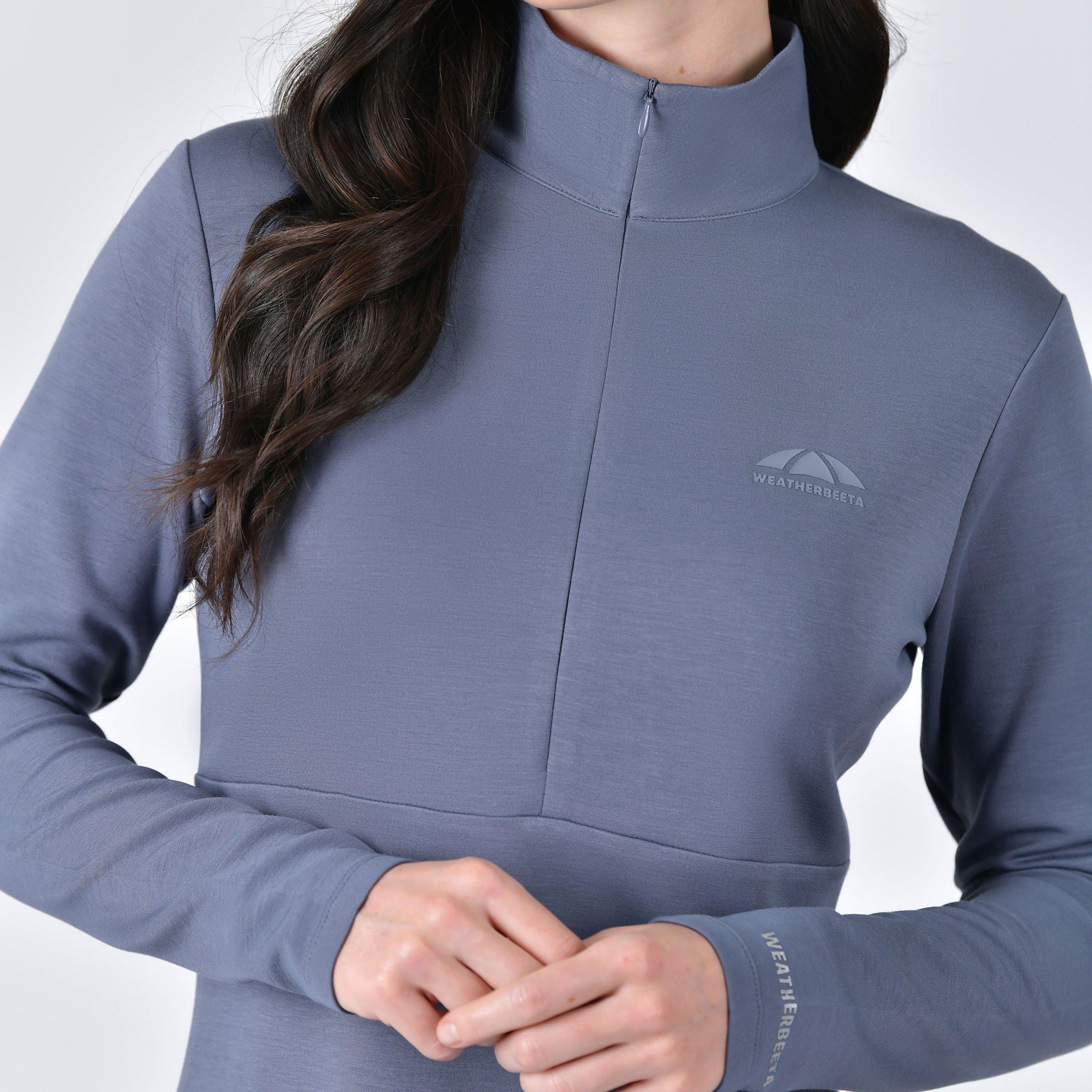 Slate Blue - Weatherbeeta - Weatherbeeta Copper 1/2 Zip Long Sleeve Mid Layer - 2