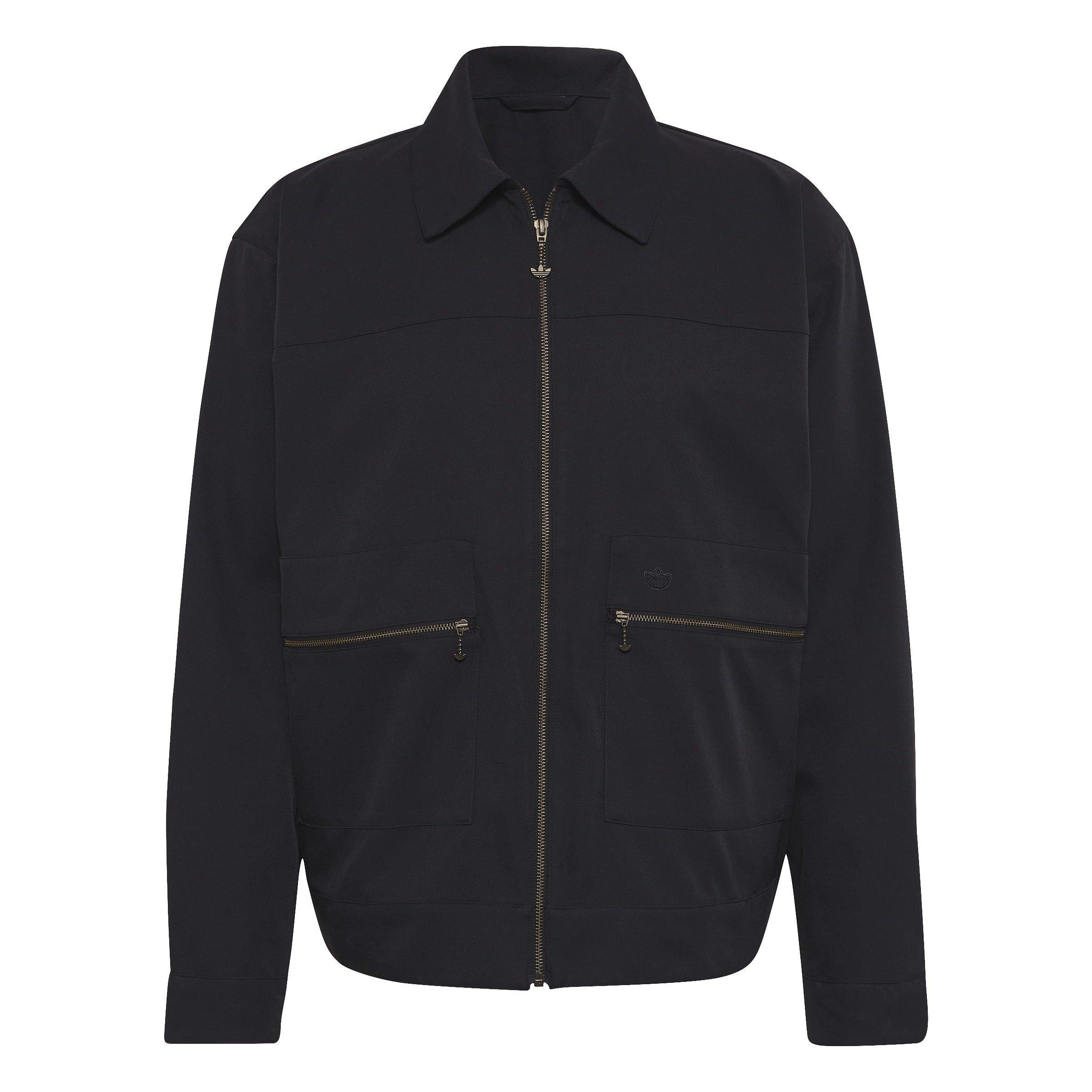 Black - adidas Originals - Unisex Adults Adicolour Contemp Long Sleeve Softshell Jacket - 1