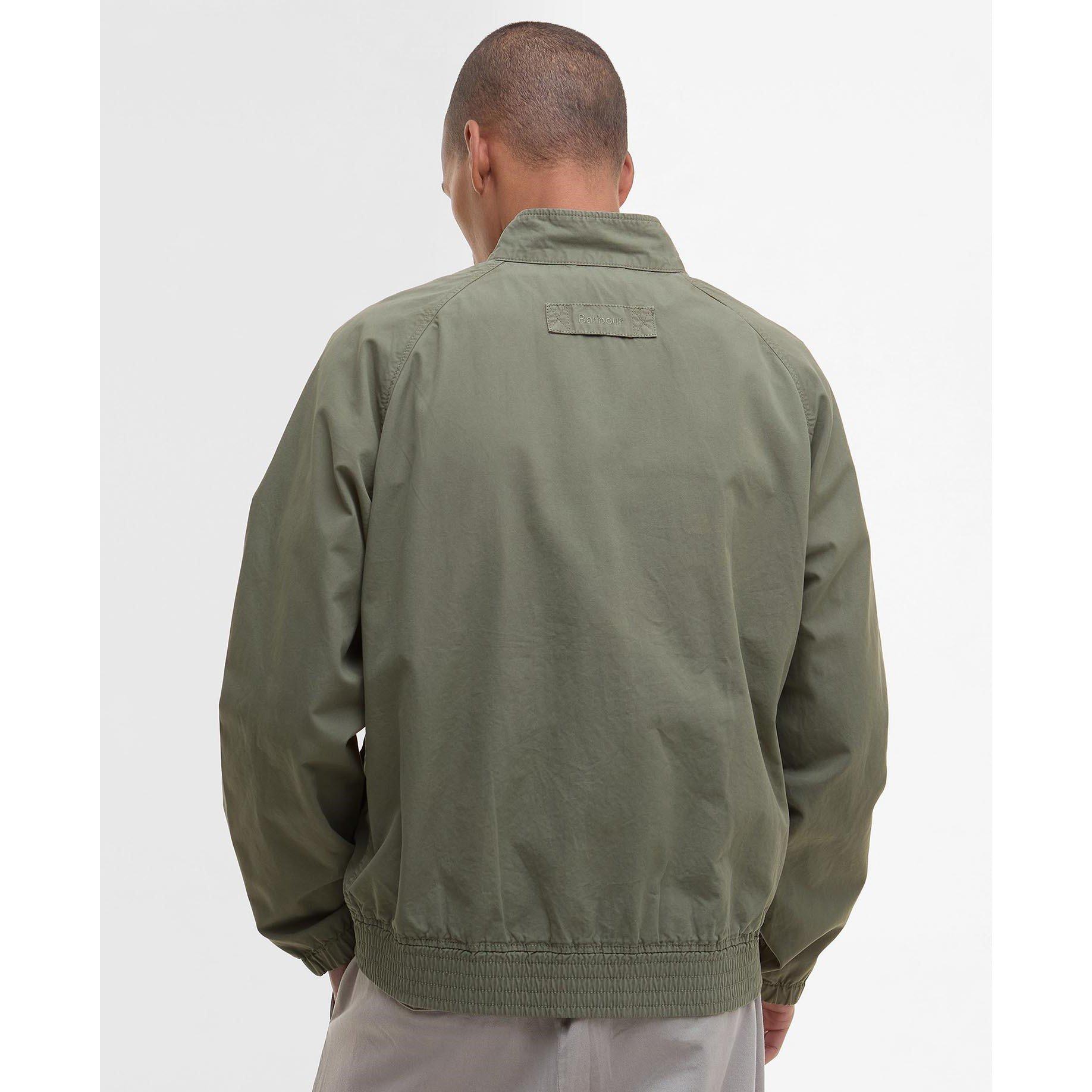 Light Moss - Barbour - Men's Royston Cotton Zip Harrington Jacket - 3