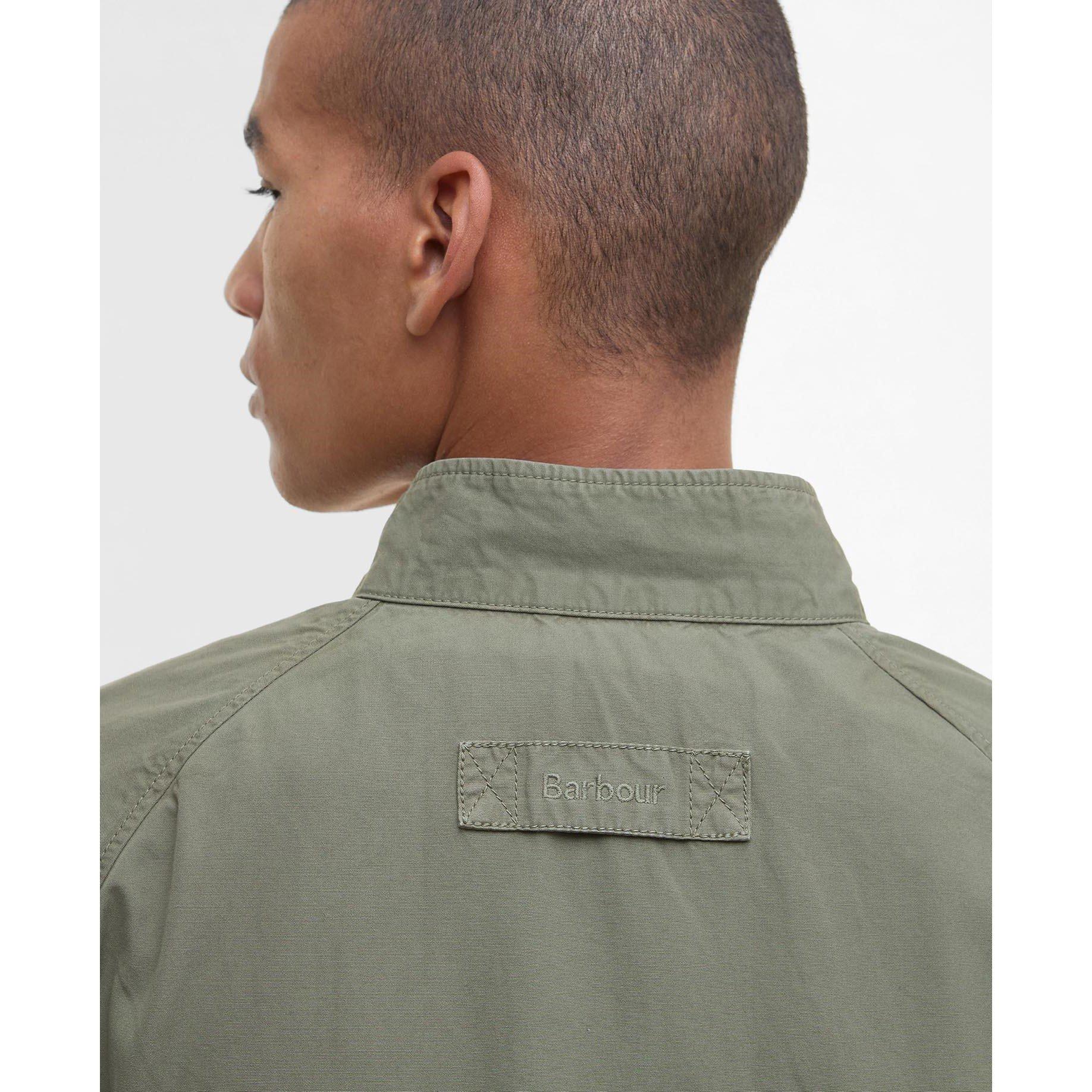 Light Moss - Barbour - Men's Royston Cotton Zip Harrington Jacket - 5