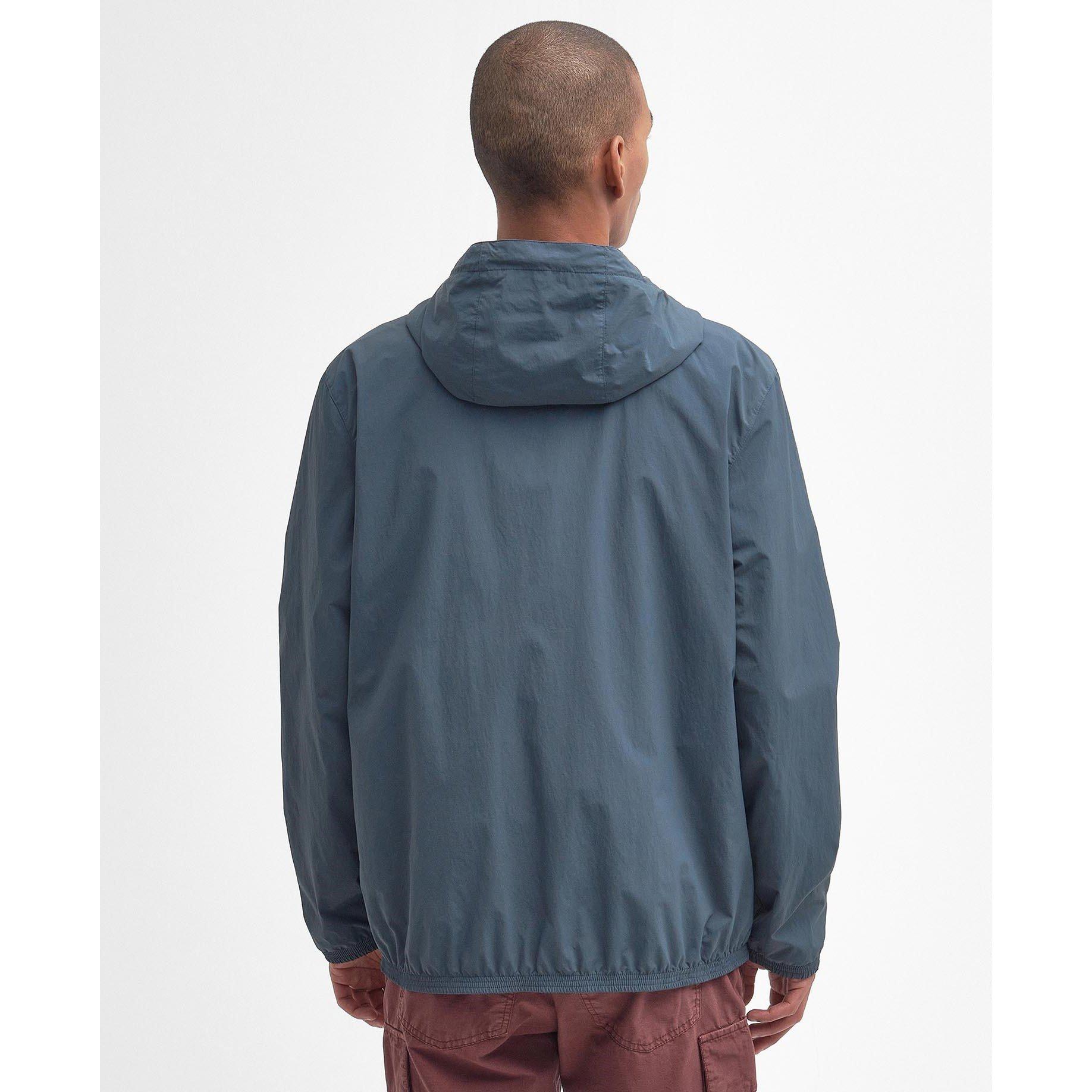 Dark Slate GY71 - Barbour - Men's Farnham Showerproof Lightweight Rain Anorak - 3