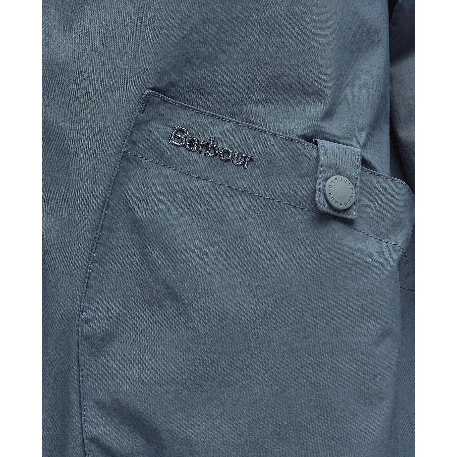 Dark Slate GY71 - Barbour - Men's Farnham Showerproof Lightweight Rain Anorak - 4