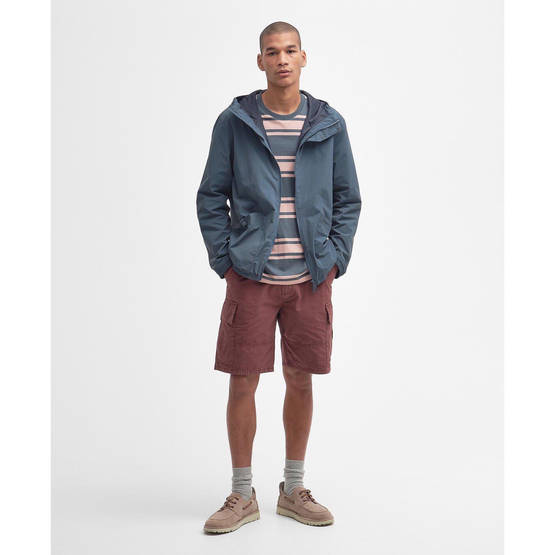 Dark Slate GY71 - Barbour - Men's Farnham Showerproof Lightweight Rain Anorak - 5