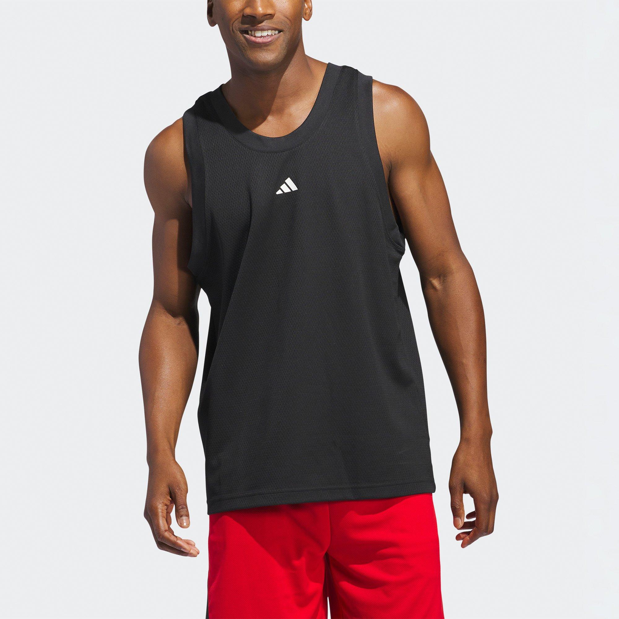 Black/White - adidas - Basketball Legends Mens Performance Tank Top - 1