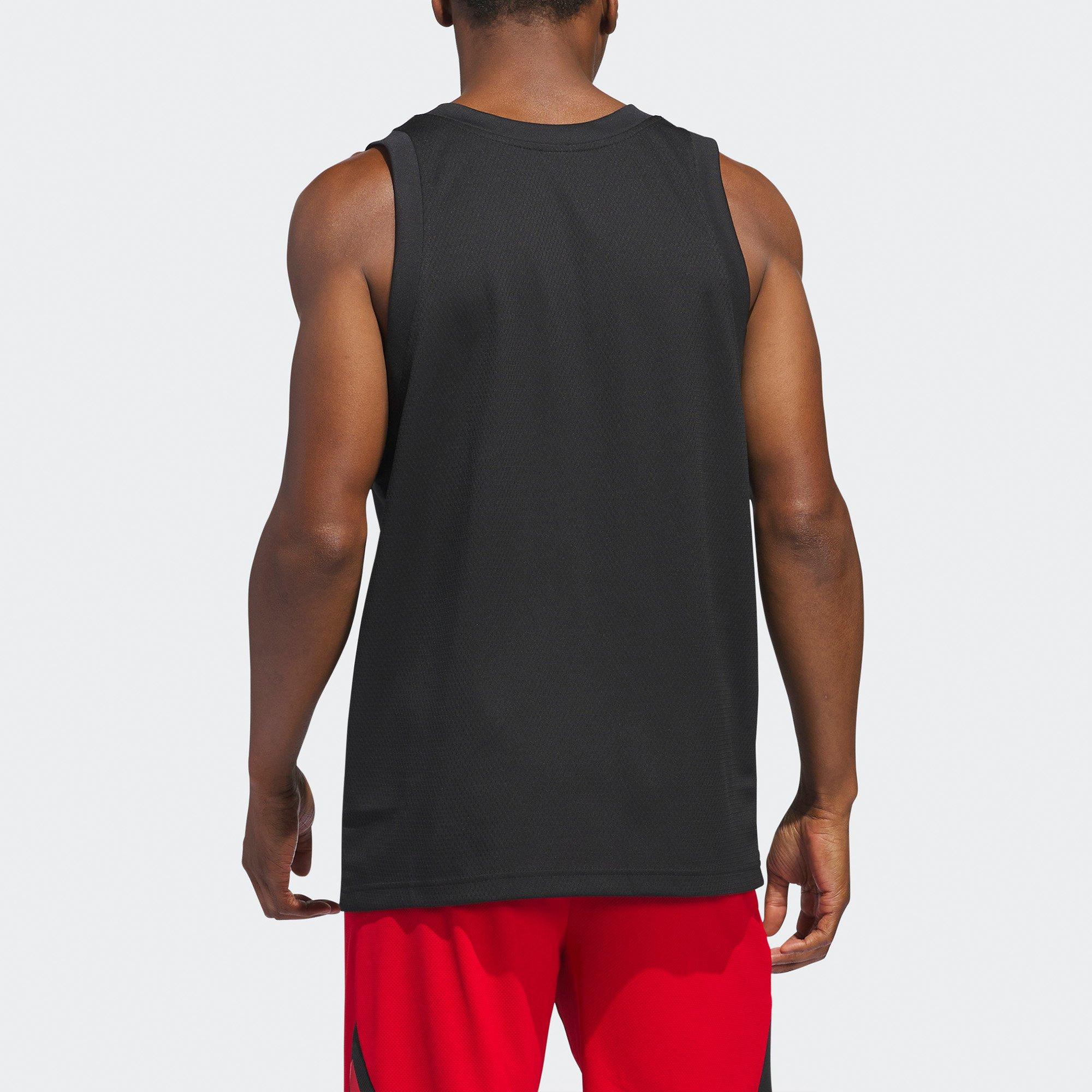 Black/White - adidas - Basketball Legends Mens Performance Tank Top - 2