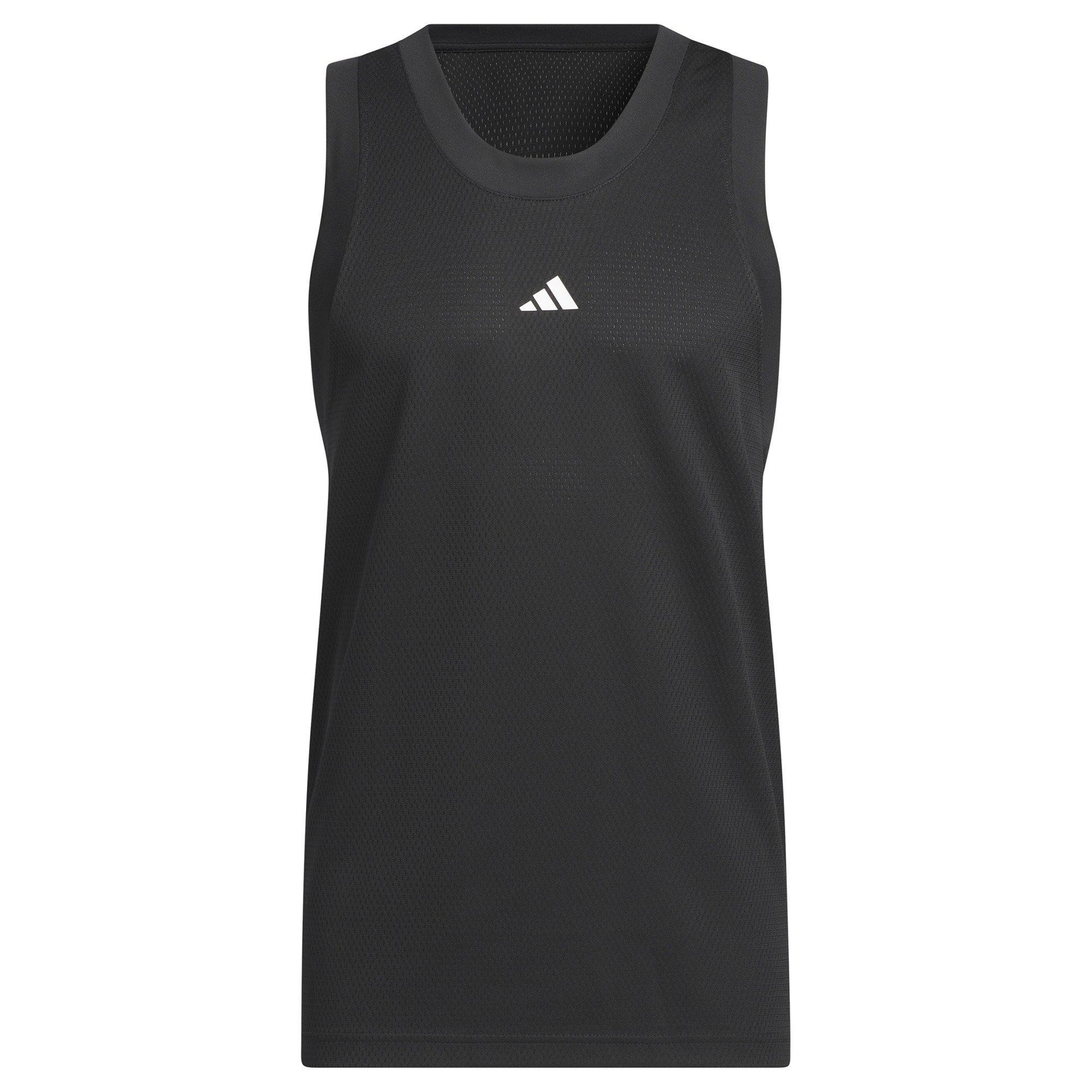 Black/White - adidas - Basketball Legends Mens Performance Tank Top - 5
