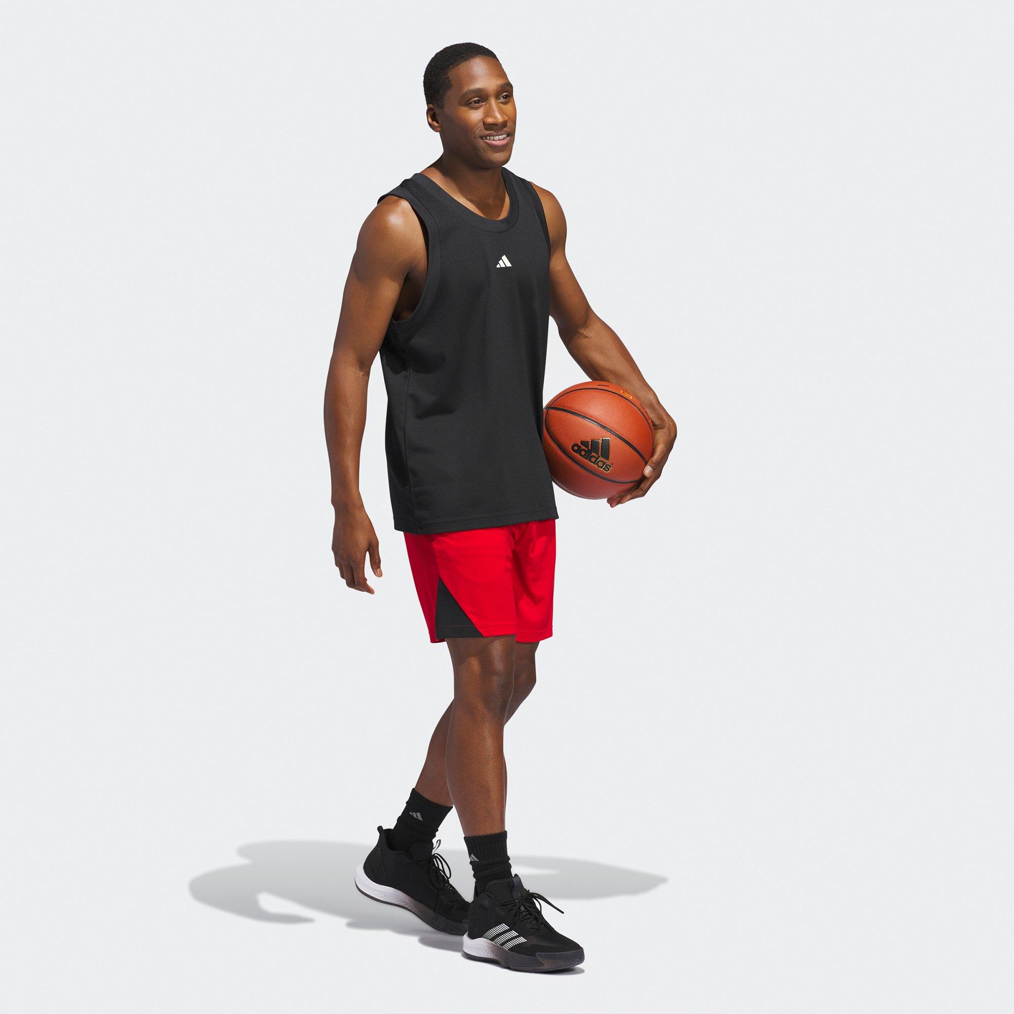 Black/White - adidas - Basketball Legends Mens Performance Tank Top - 7