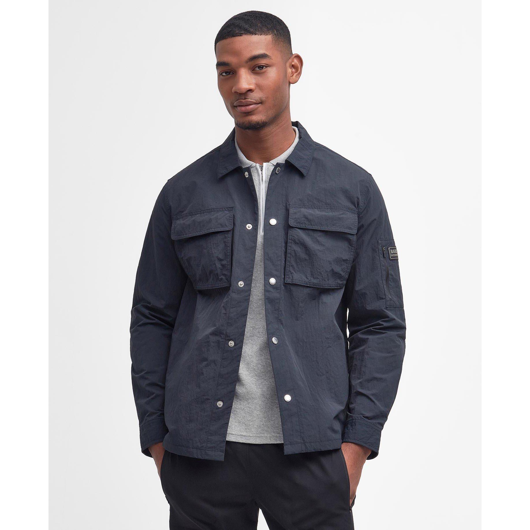 Navy NY91 - Barbour International - Men's Shutter Lightweight Overshirt - 2