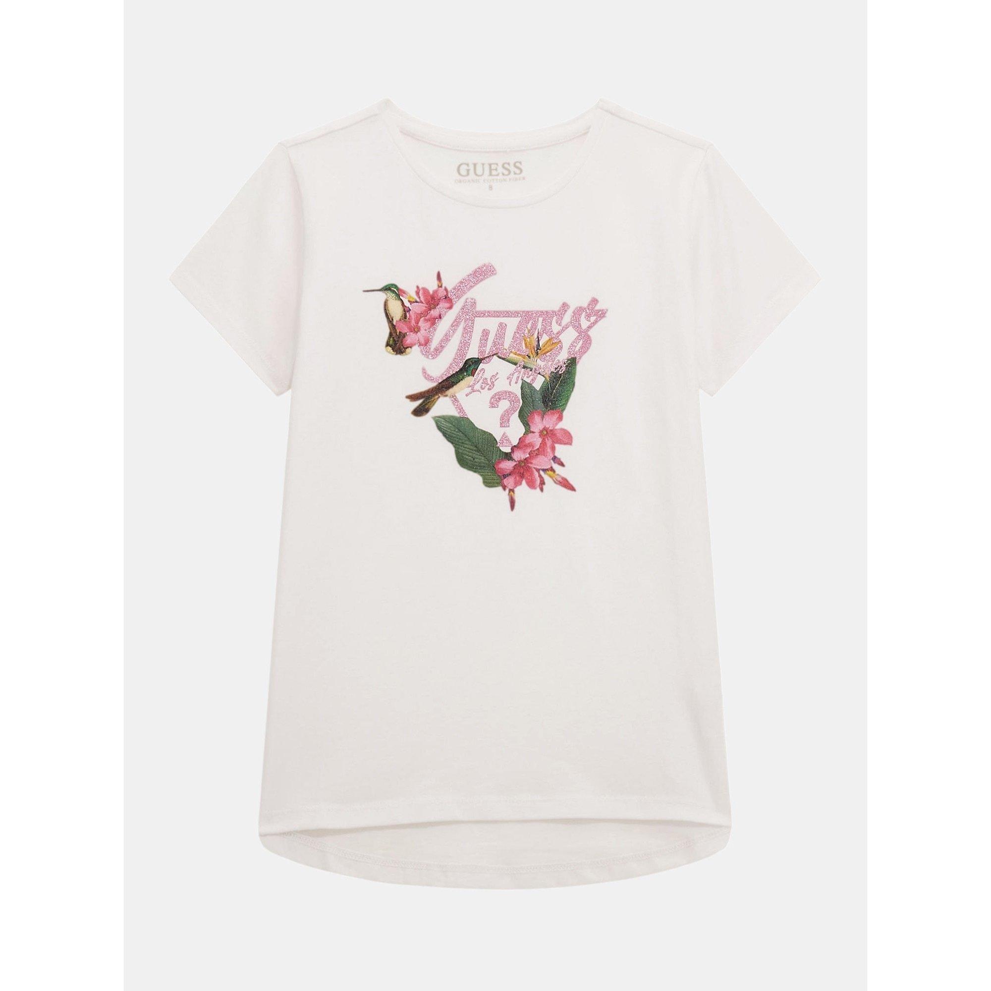 Pure Wht G011 - Guess - Kids' Short-Sleeve Graphic T-Shirt - 1