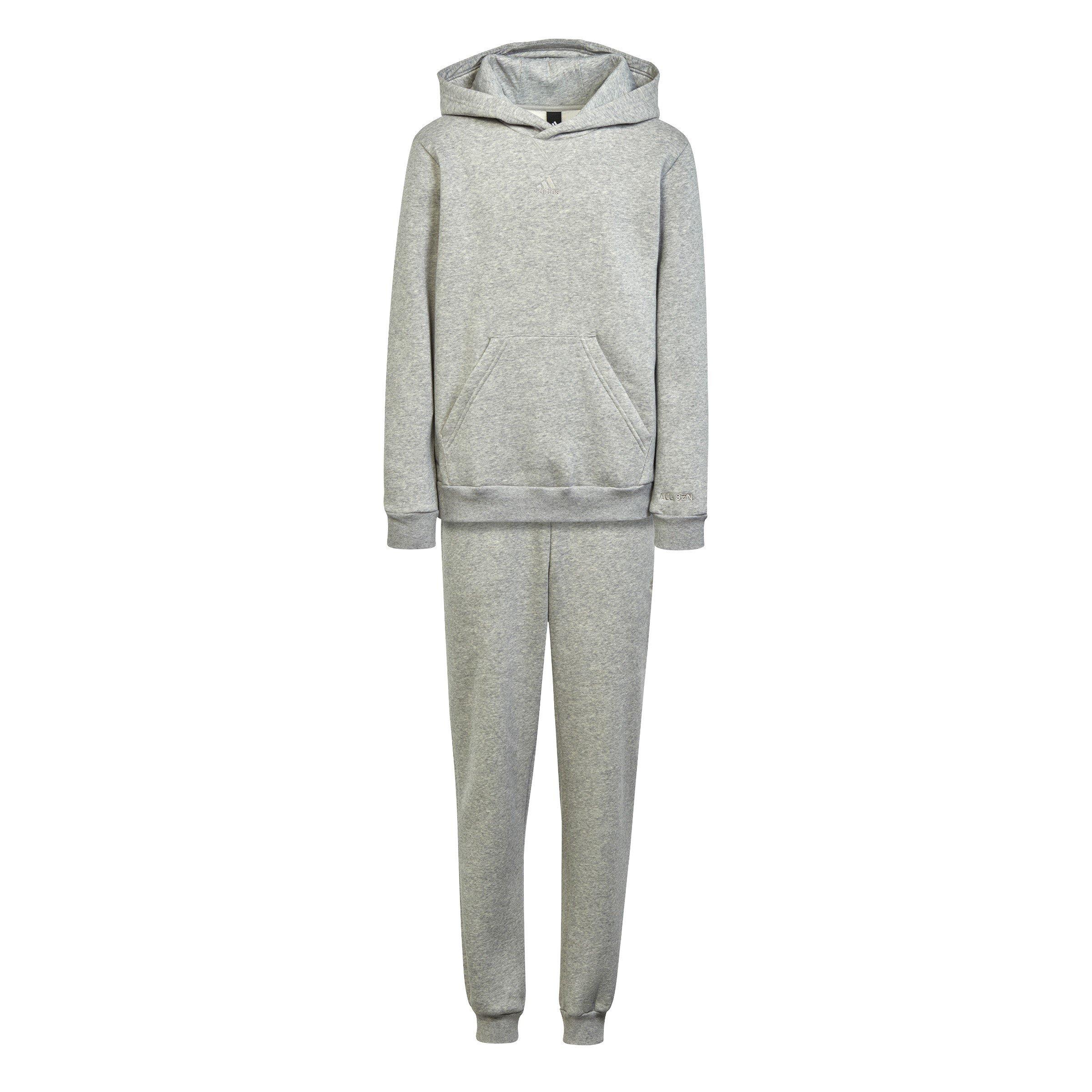 Grau Heather - adidas - OTH Fleece Tracksuit Junior Boys - 1