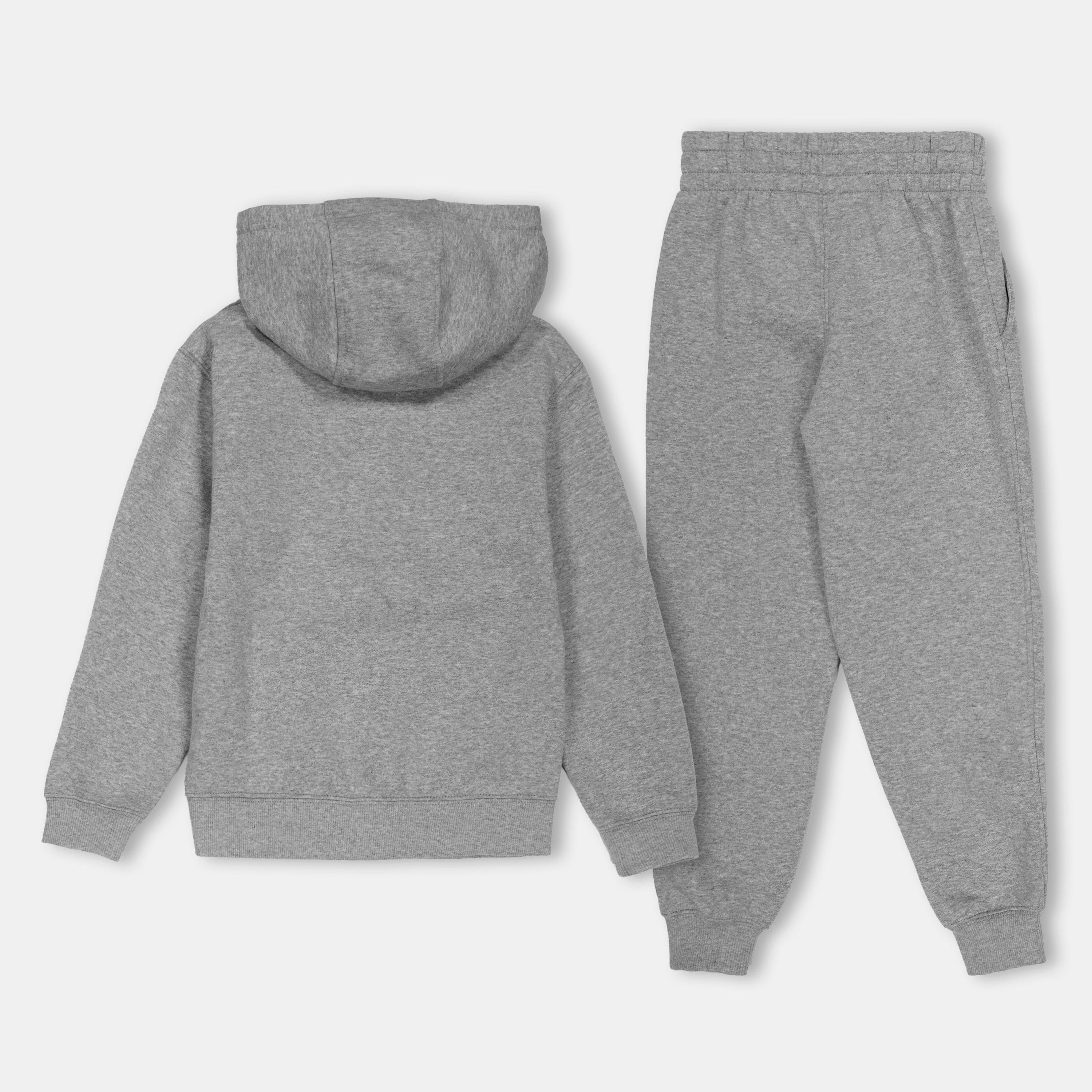 Grey/White - Nike - Fleece Tracksuit Junior Boys - 2