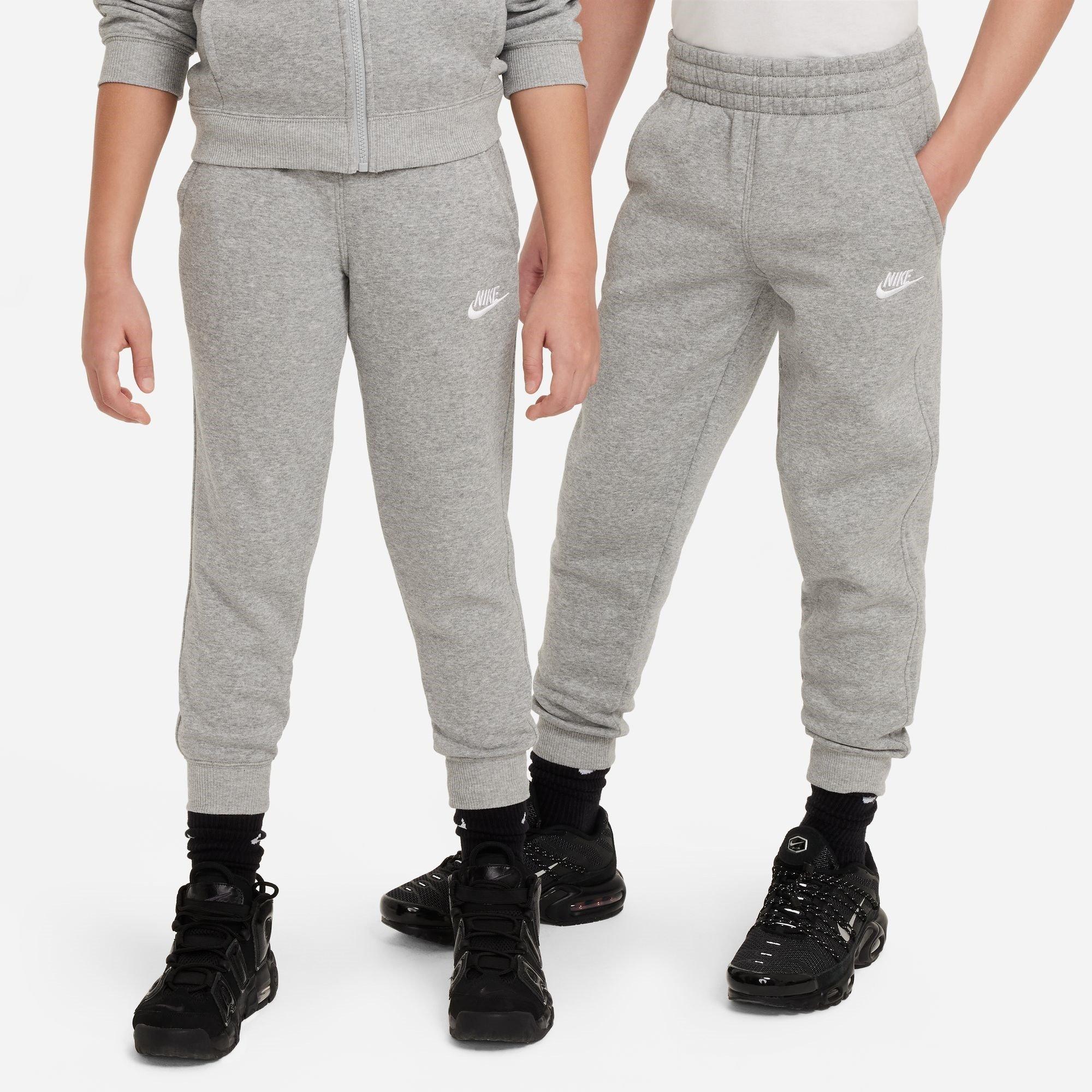 Grey/White - Nike - Fleece Tracksuit Junior Boys - 4