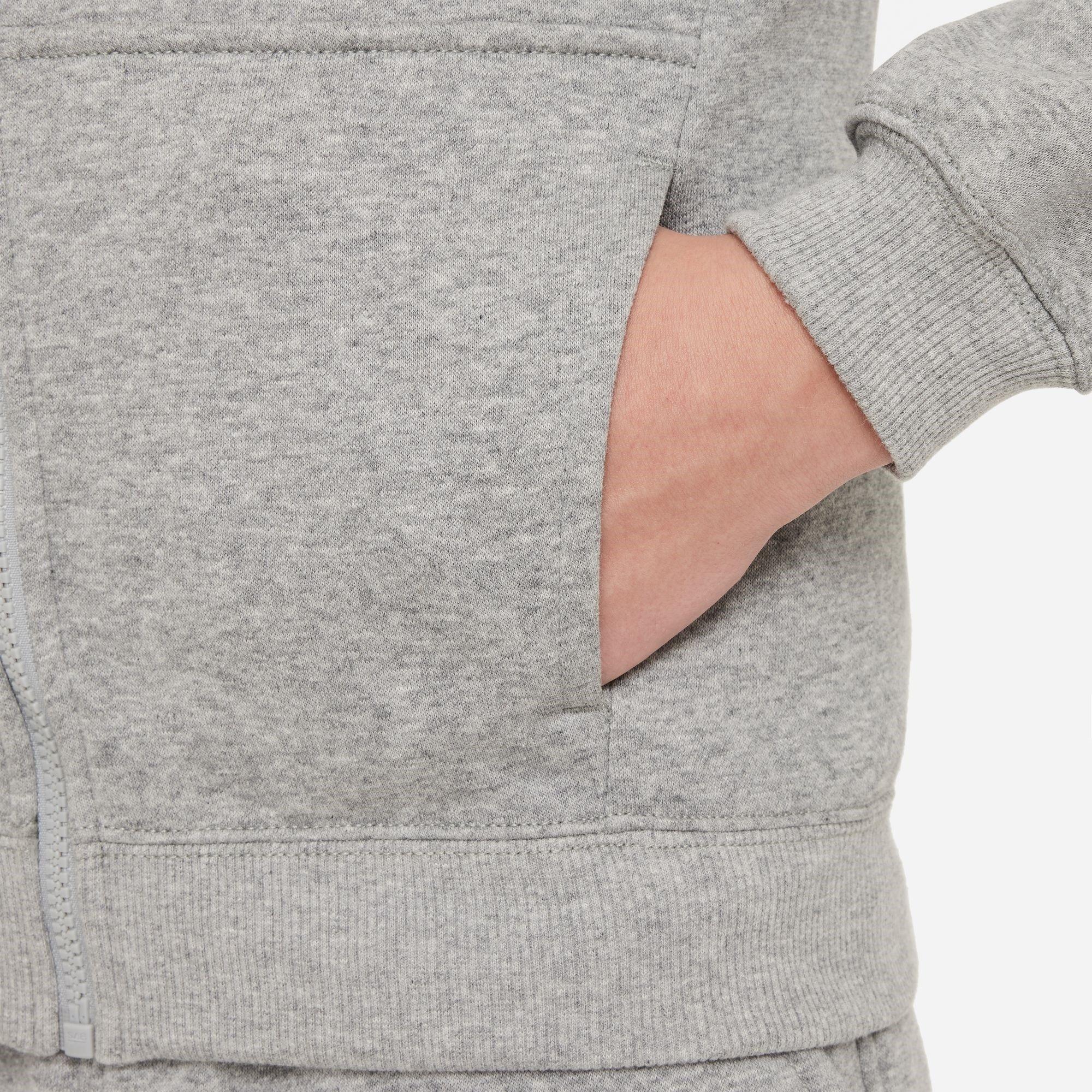 Grey/White - Nike - Fleece Tracksuit Junior Boys - 7