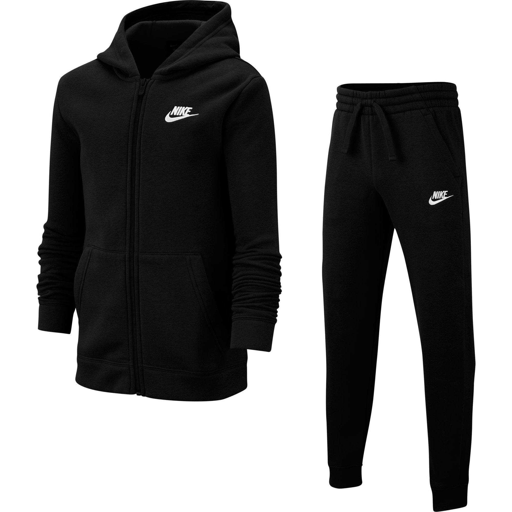 Crno/Bijelo - Nike - Fleece Tracksuit Junior Boys - 1