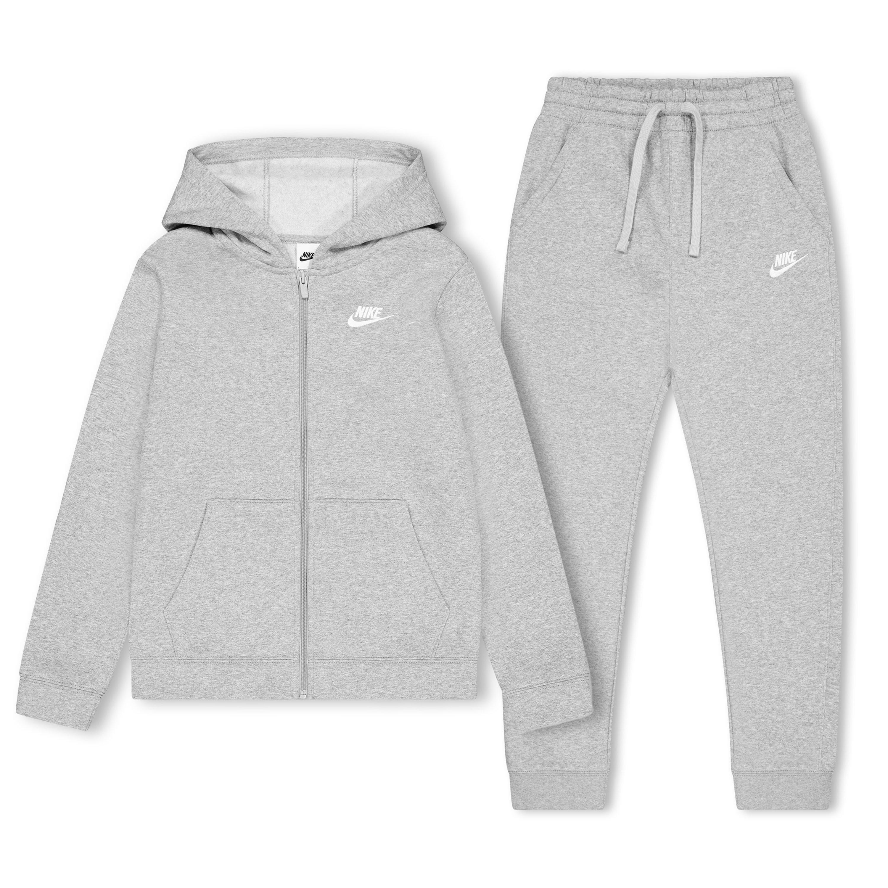Nike Boys Fleece Tracksuit Junior - Dk Grey Heather - 11-12 Yrs