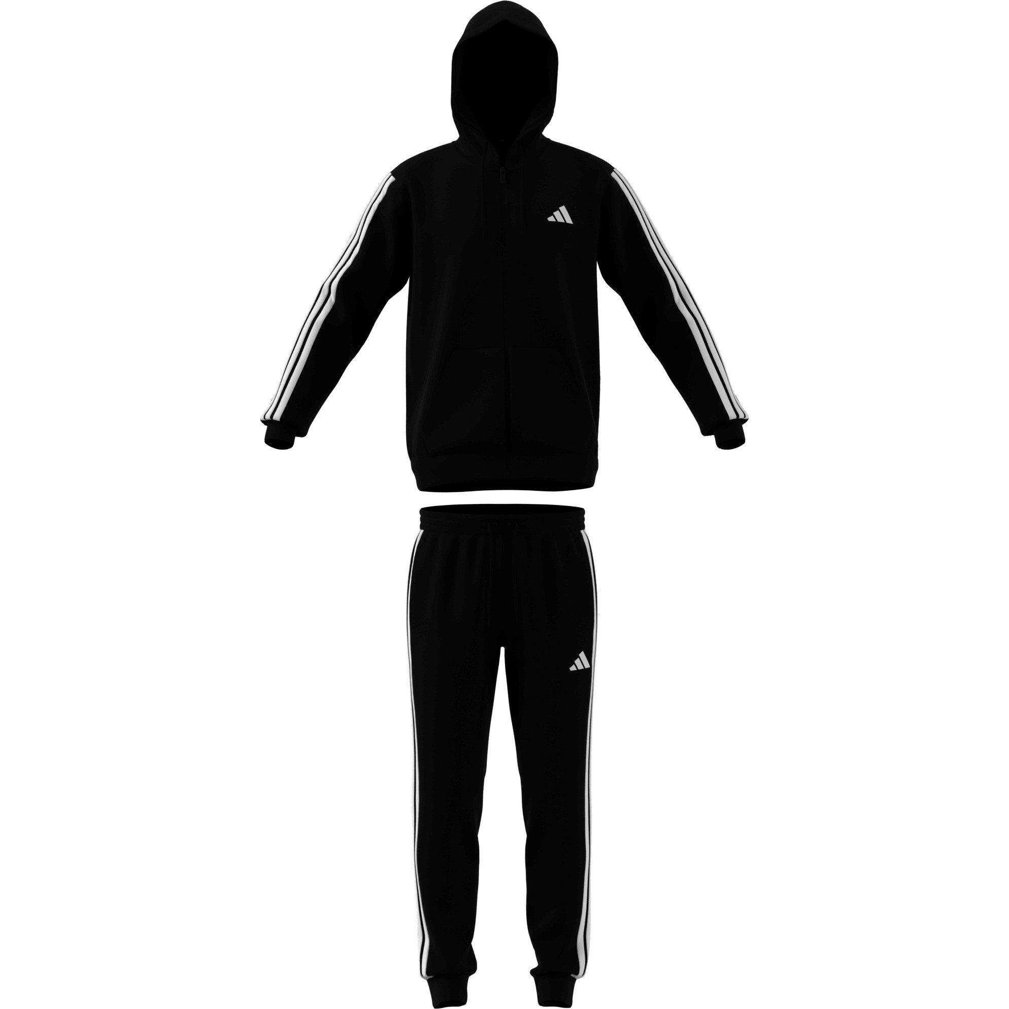 adidas 3S Fleece Tracksuit Mens