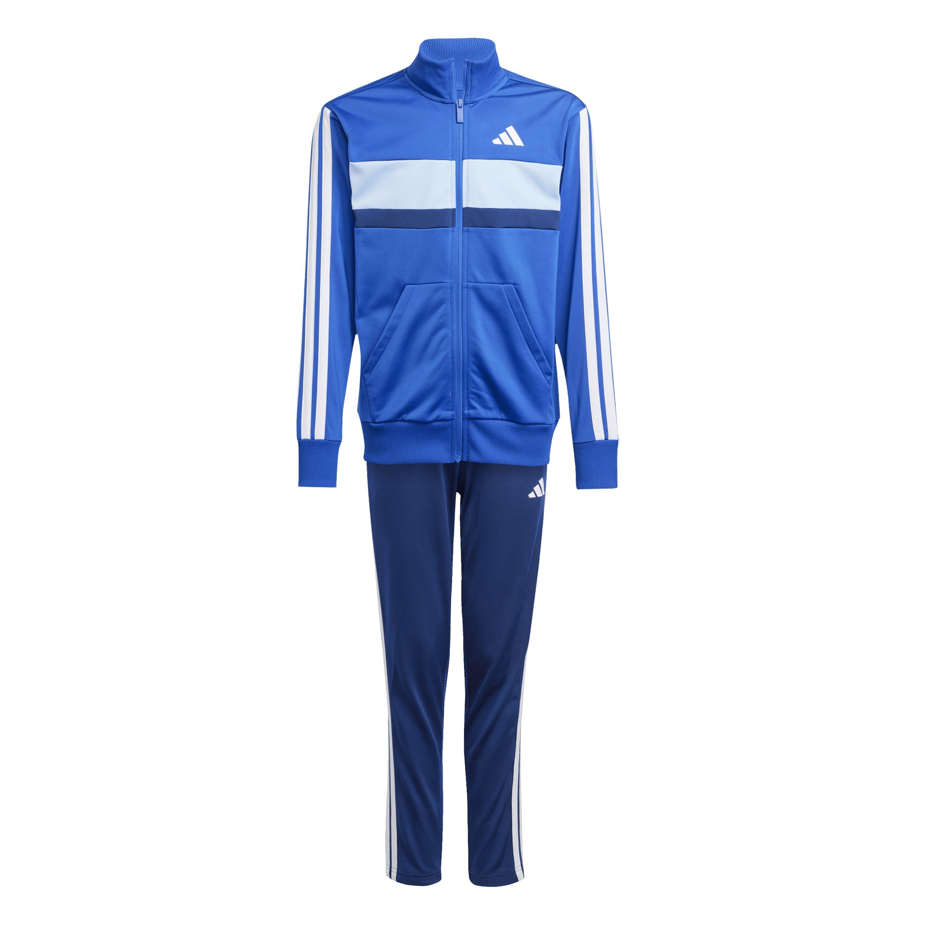 Adidas Boys 3S Essentials Tiberio Tracksuit - Blue - 13 Years