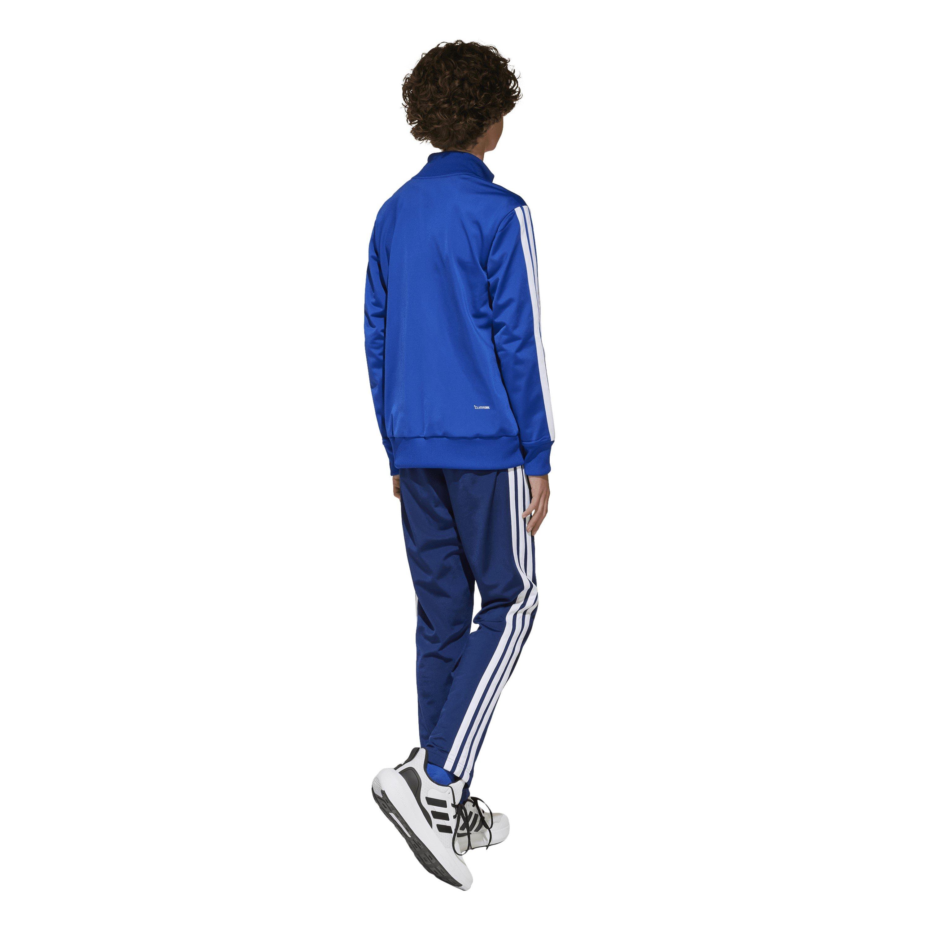 Blauw - adidas - 3s Essentials Tiberio Tracksuit - 5