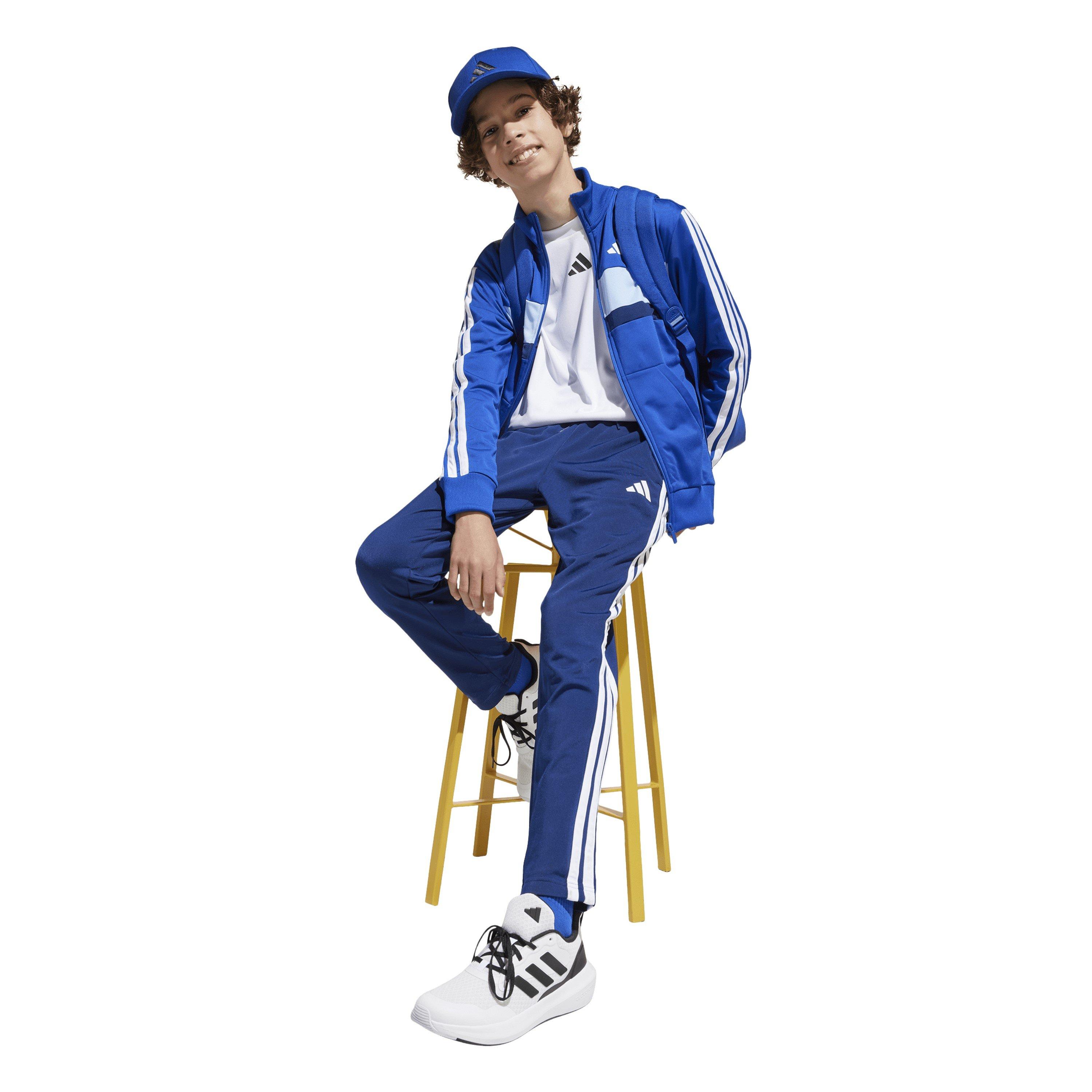 Blauw - adidas - 3s Essentials Tiberio Tracksuit - 7
