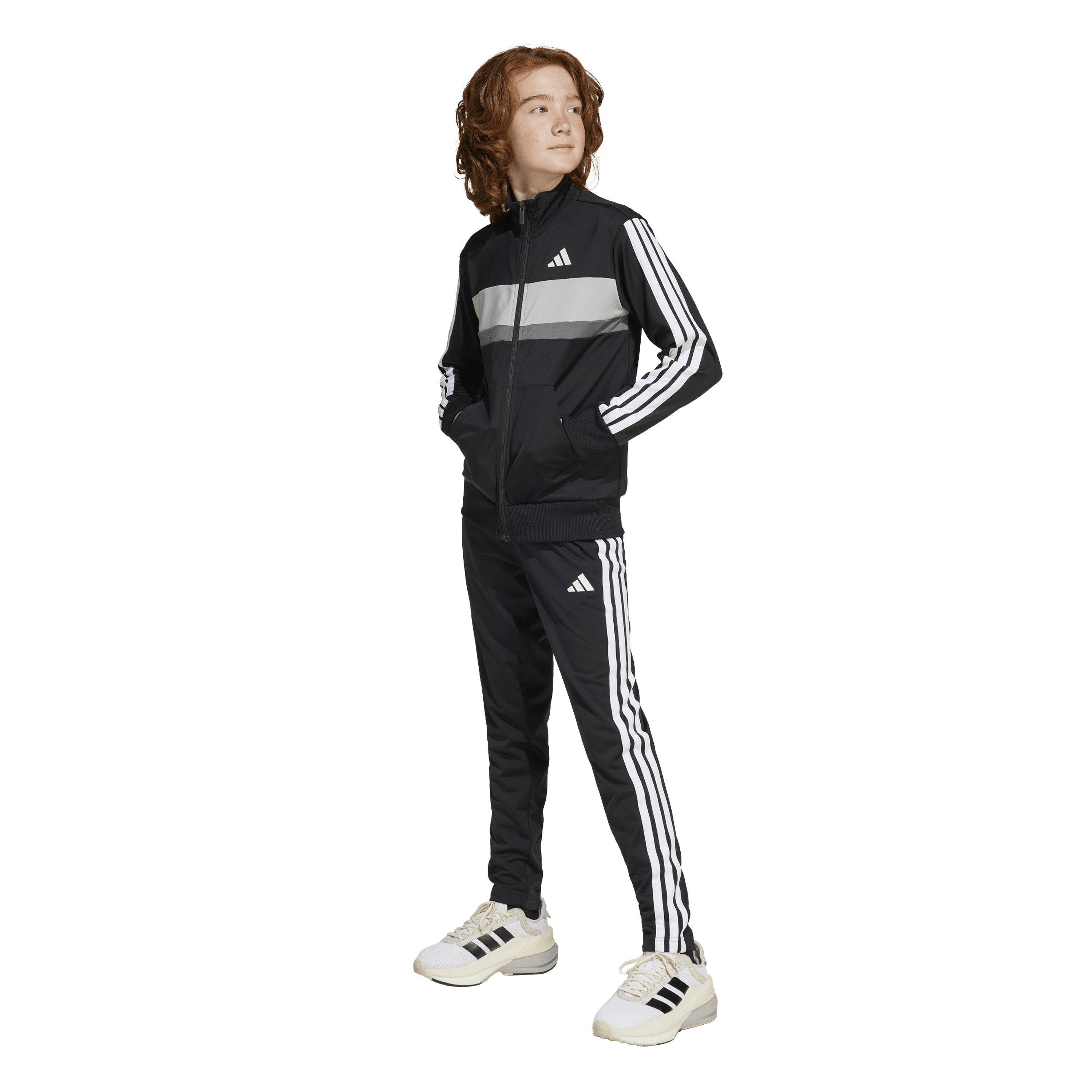 Nero/Grigio/Bianco - adidas - Essentials Tiberio Tracksuit - 4