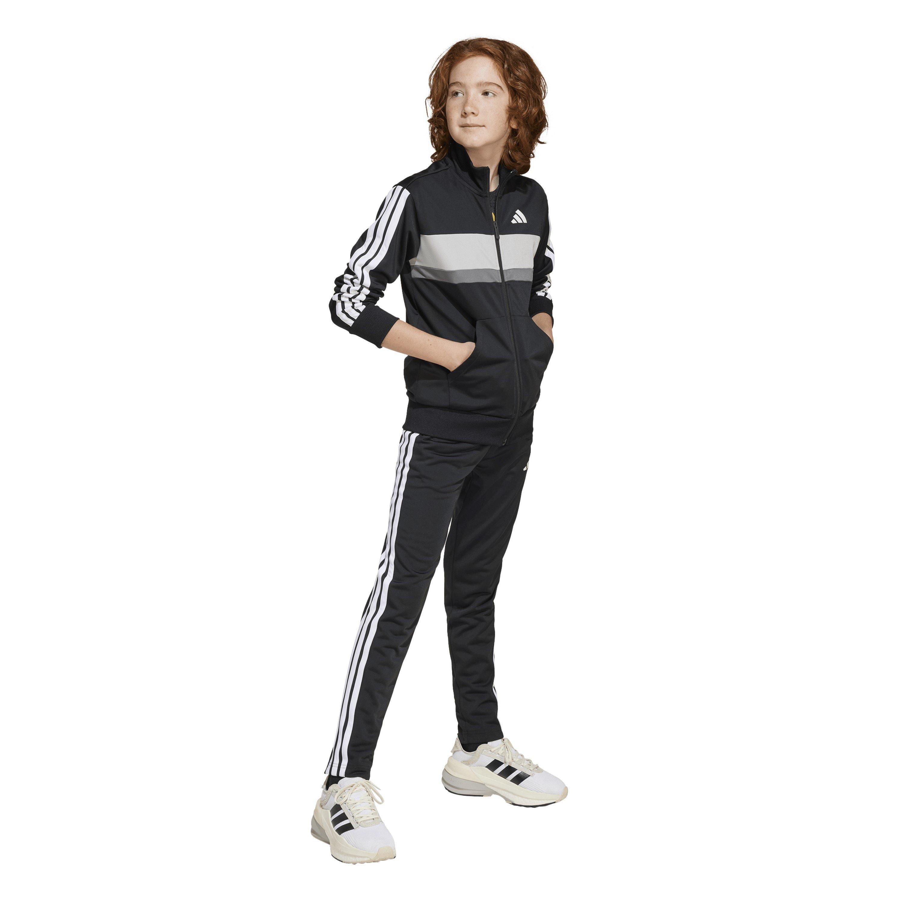 Nero/Grigio/Bianco - adidas - Essentials Tiberio Tracksuit - 7