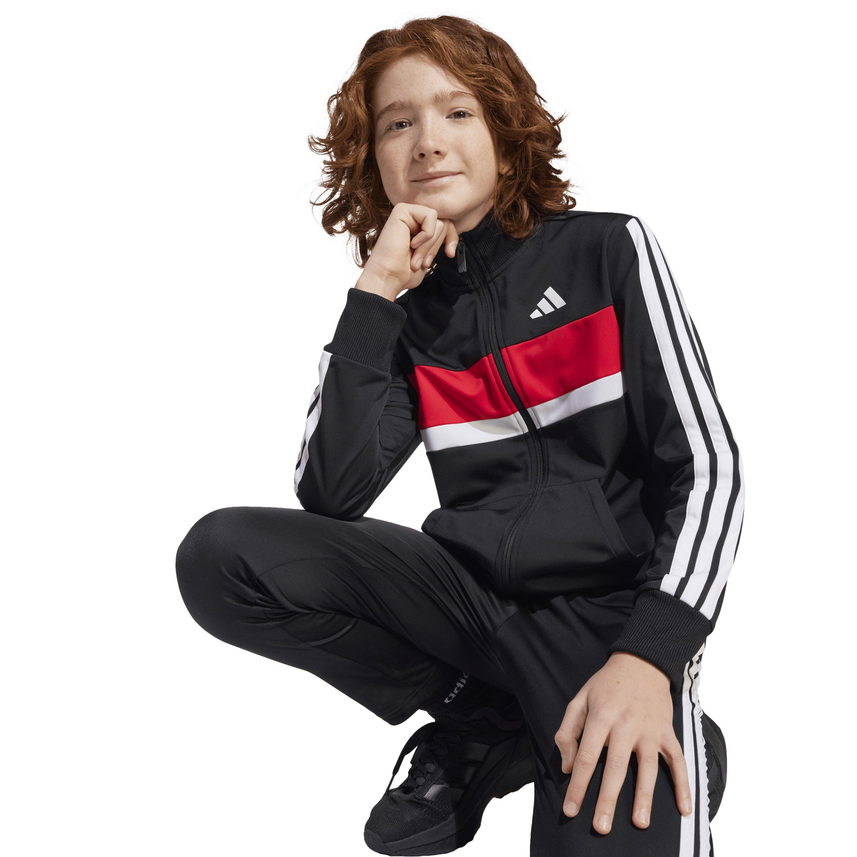 Nero/Rosso - adidas - 3s Essentials Tiberio Tracksuit - 10