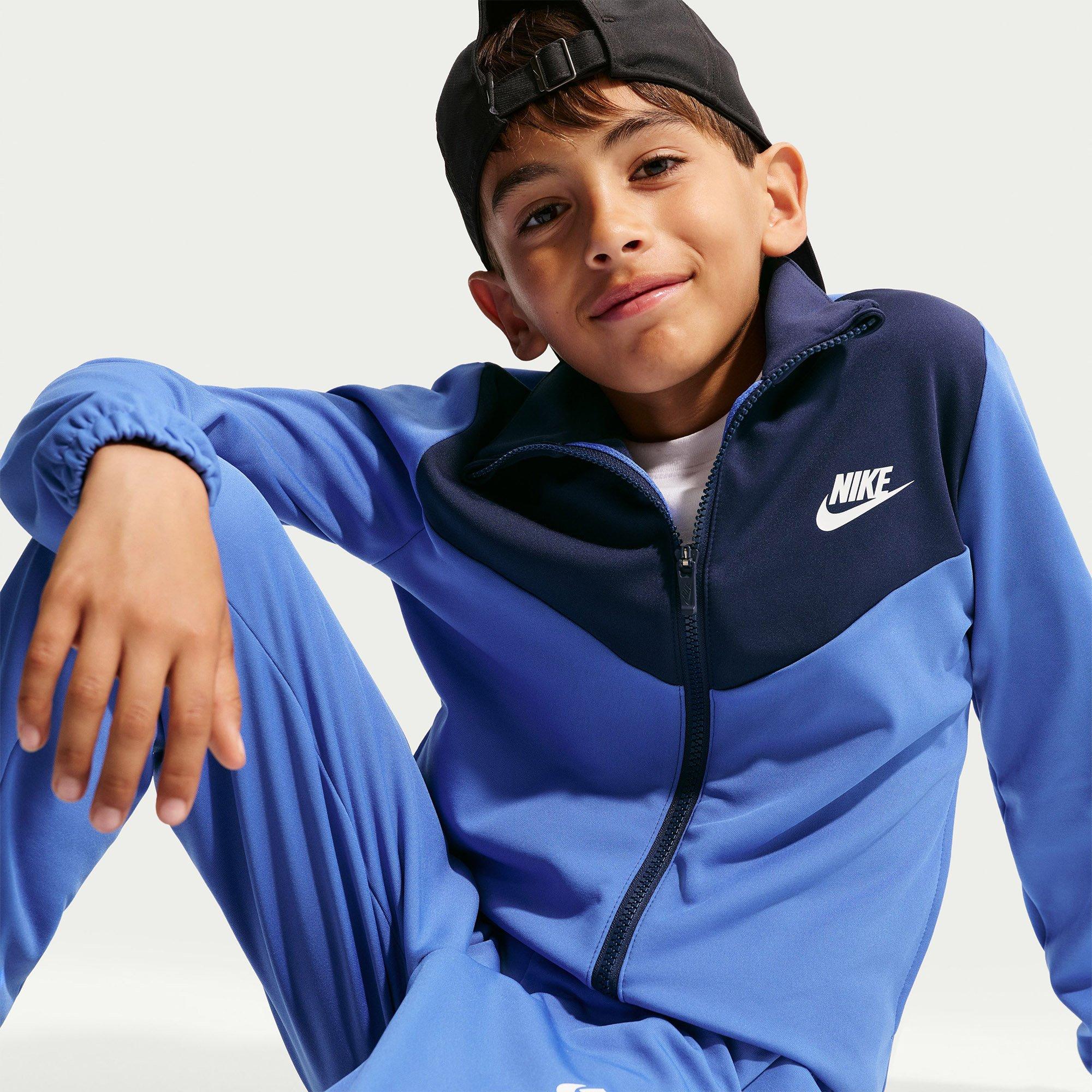 Navy/Blue/White - Nike - Sportswear 2 Piece Juniors Tracksuit - 3