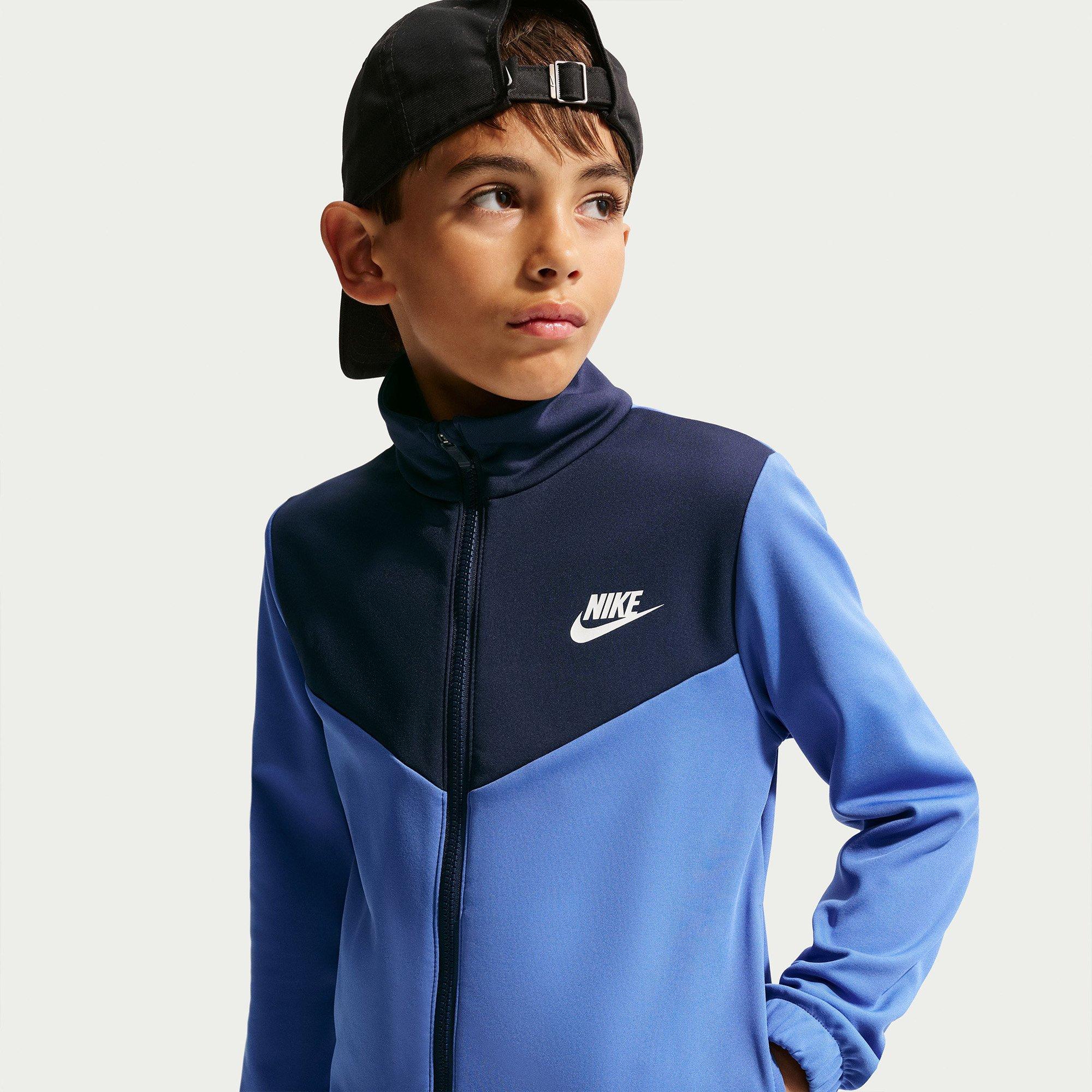 Navy/Blue/White - Nike - Sportswear 2 Piece Juniors Tracksuit - 4