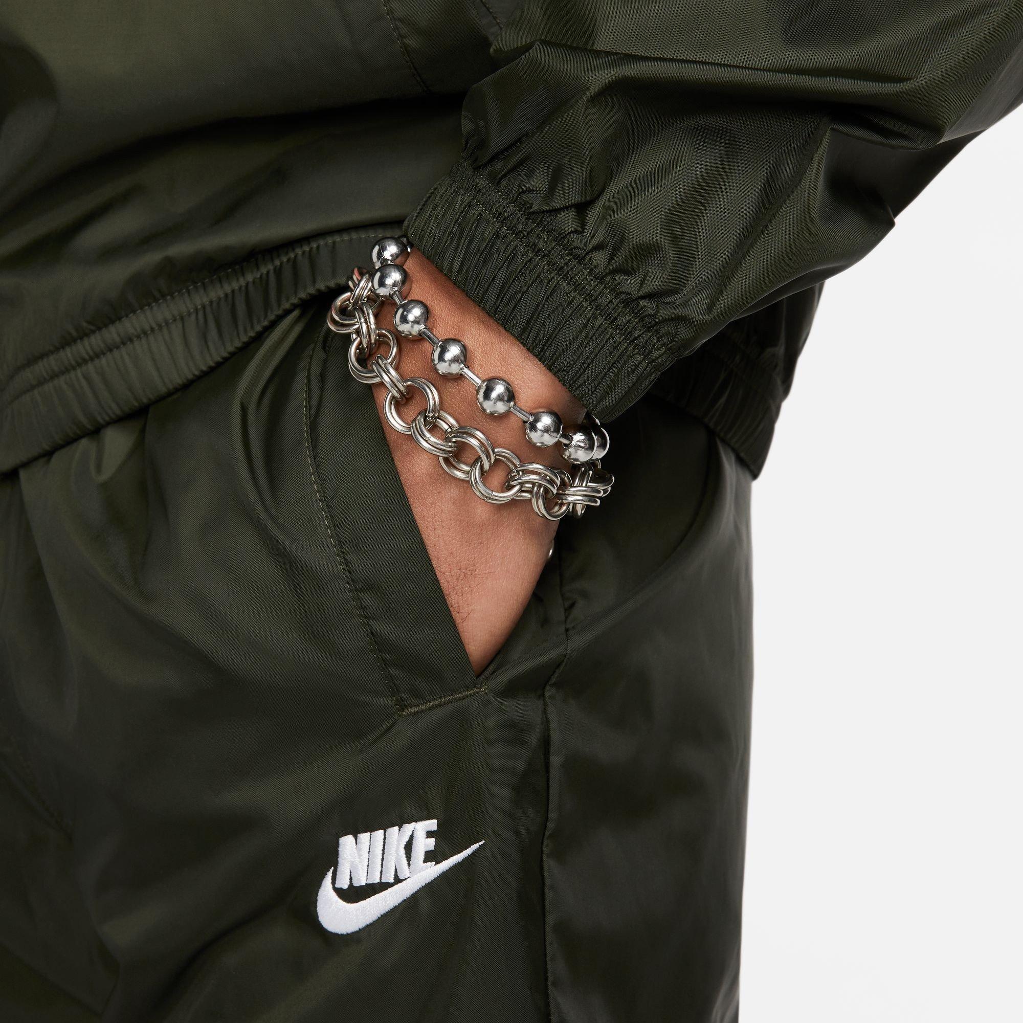 Sequoia/White - Nike - Sportswear Club Men's Lined Woven Track Suit - 6