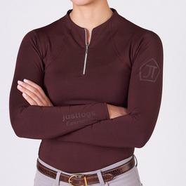 Just Togs Datte long panelled padded jacket Black