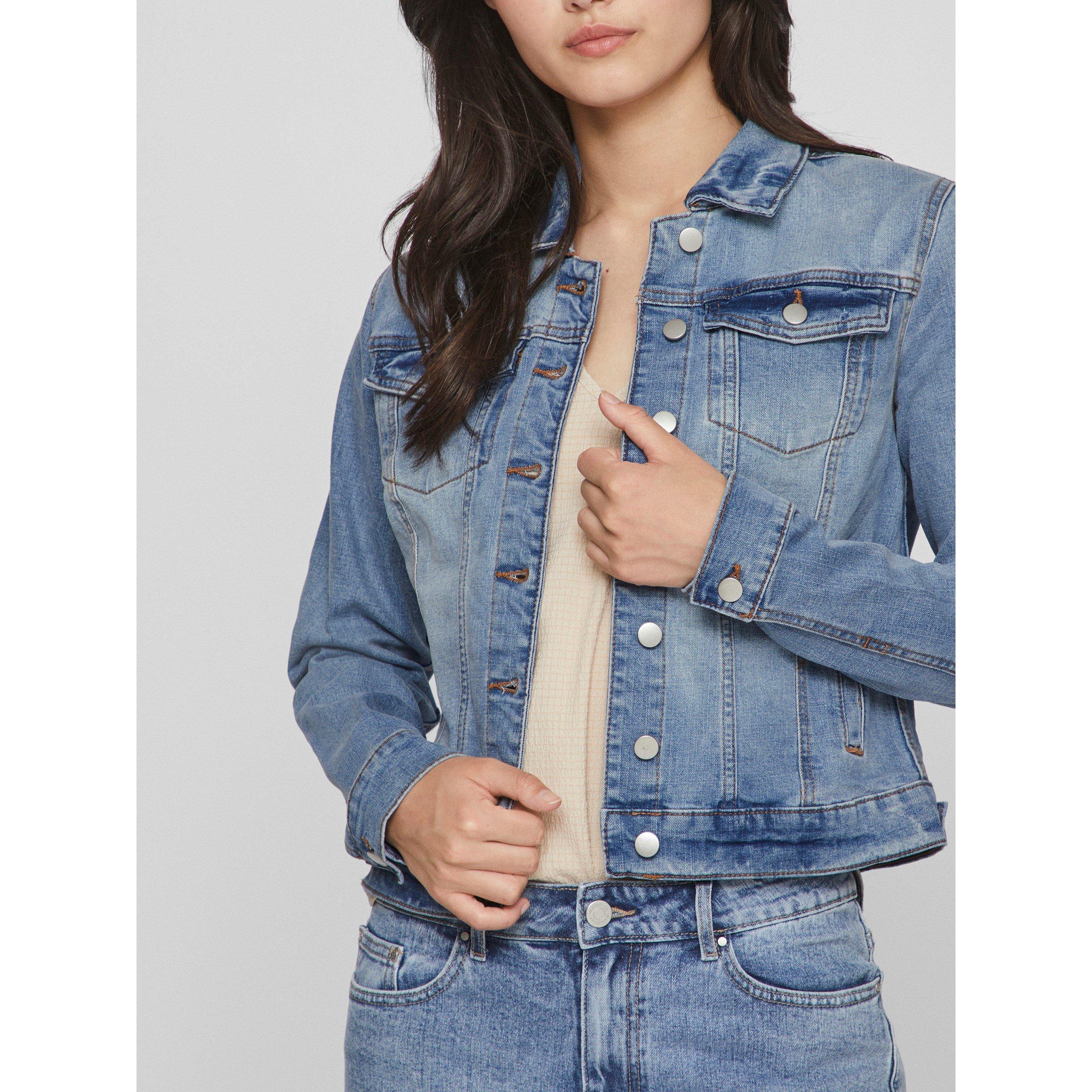 Lys Vask - Vila - Women's Show Cotton Long Sleeve Denim Jacket - 3