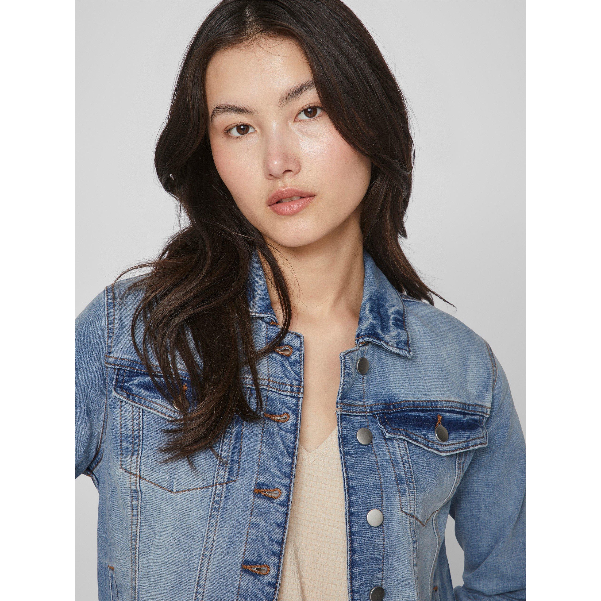 Lys Vask - Vila - Women's Show Cotton Long Sleeve Denim Jacket - 4