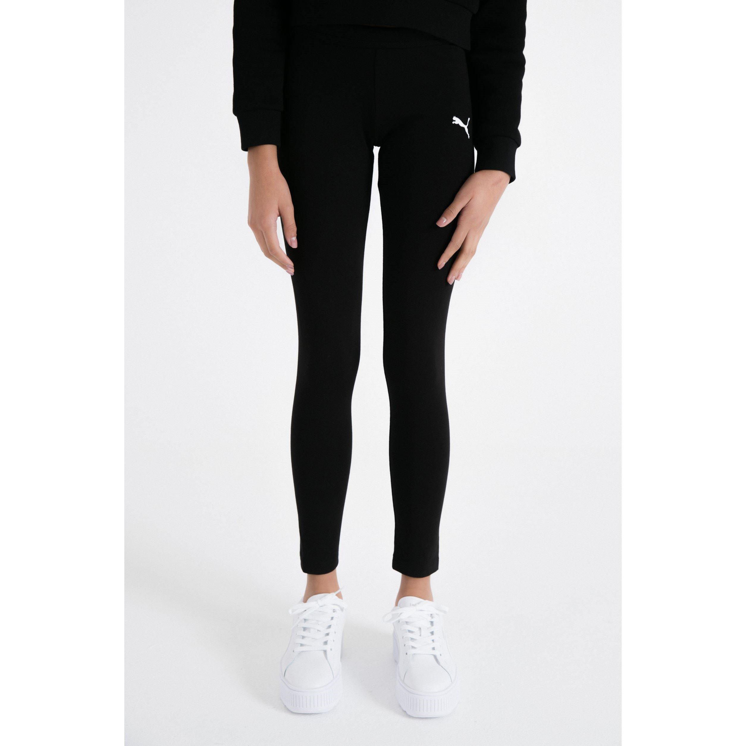 Black/White - Puma - Crew Sweater Leggings Set Junior Girls - 5