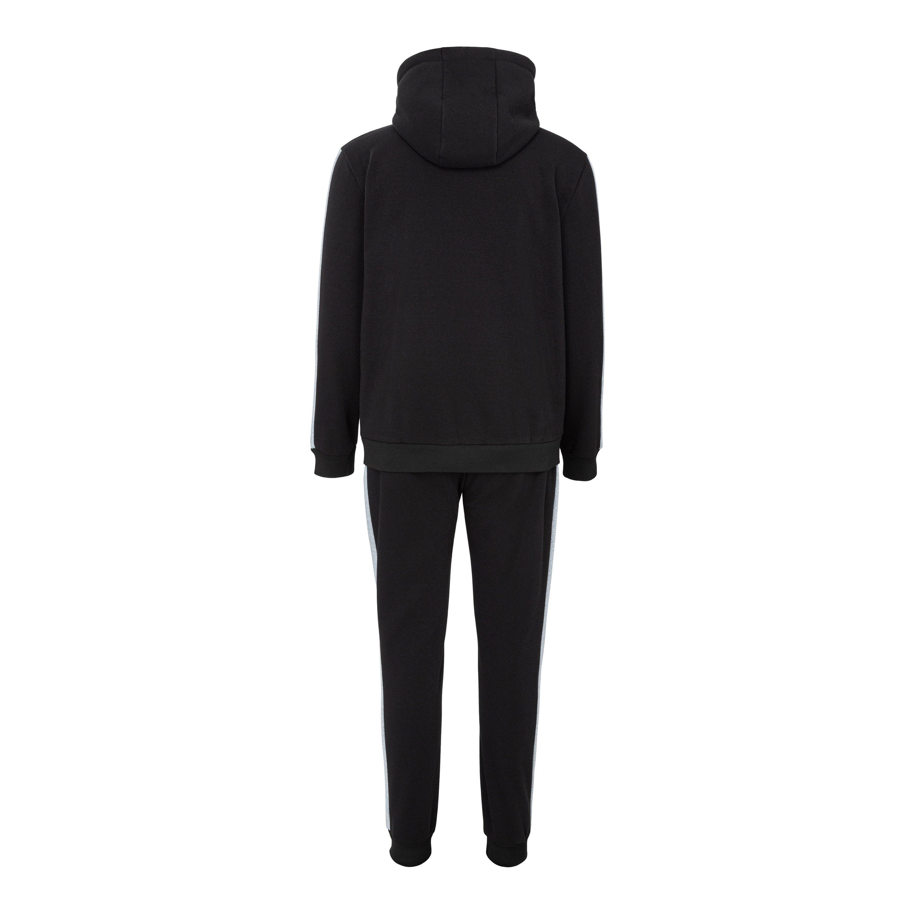 Negro/Gris - Donnay - Fleece Tracksuit Mens - 2