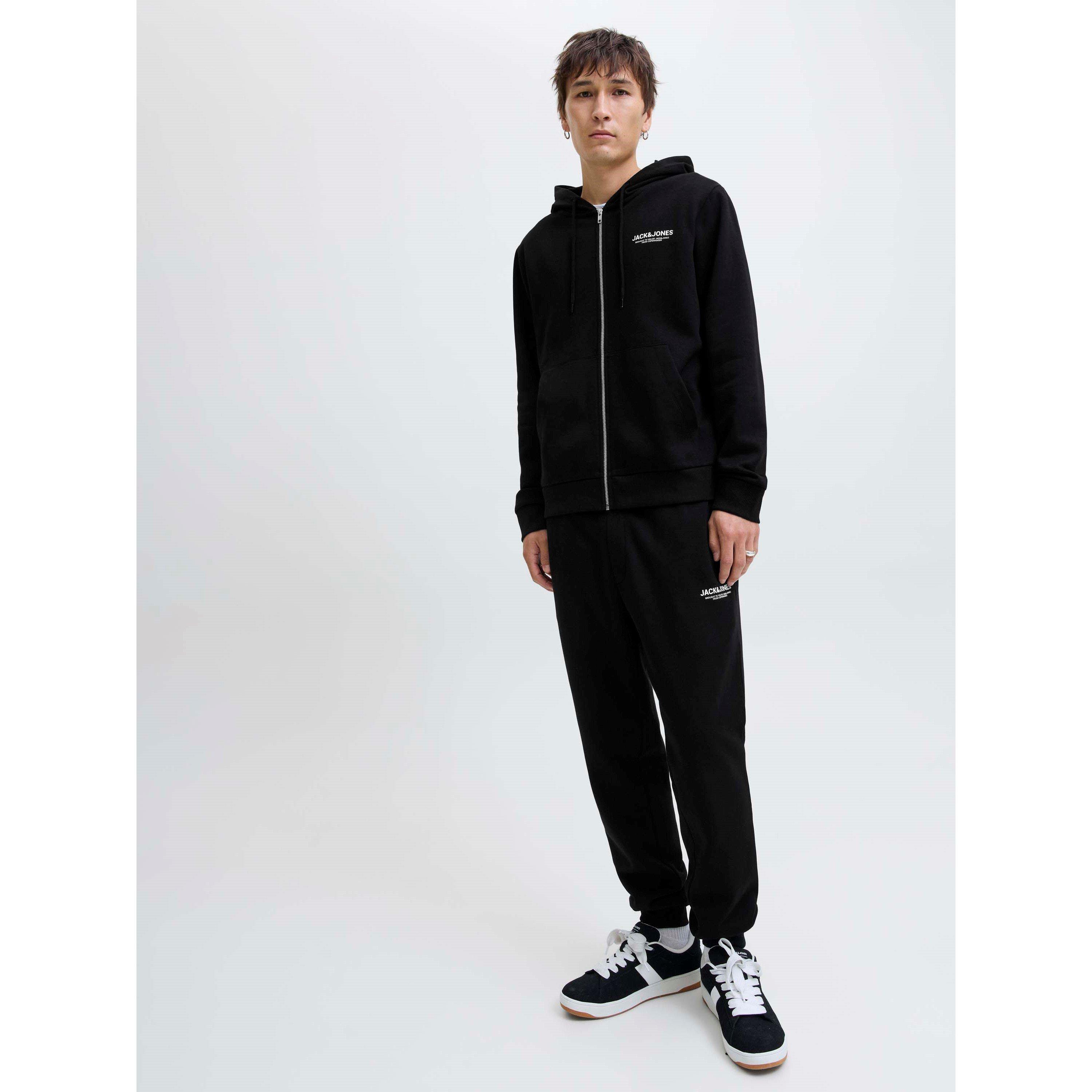 Schwarz - Jack and Jones - Mason Zip Hoodie Set Mens - 7