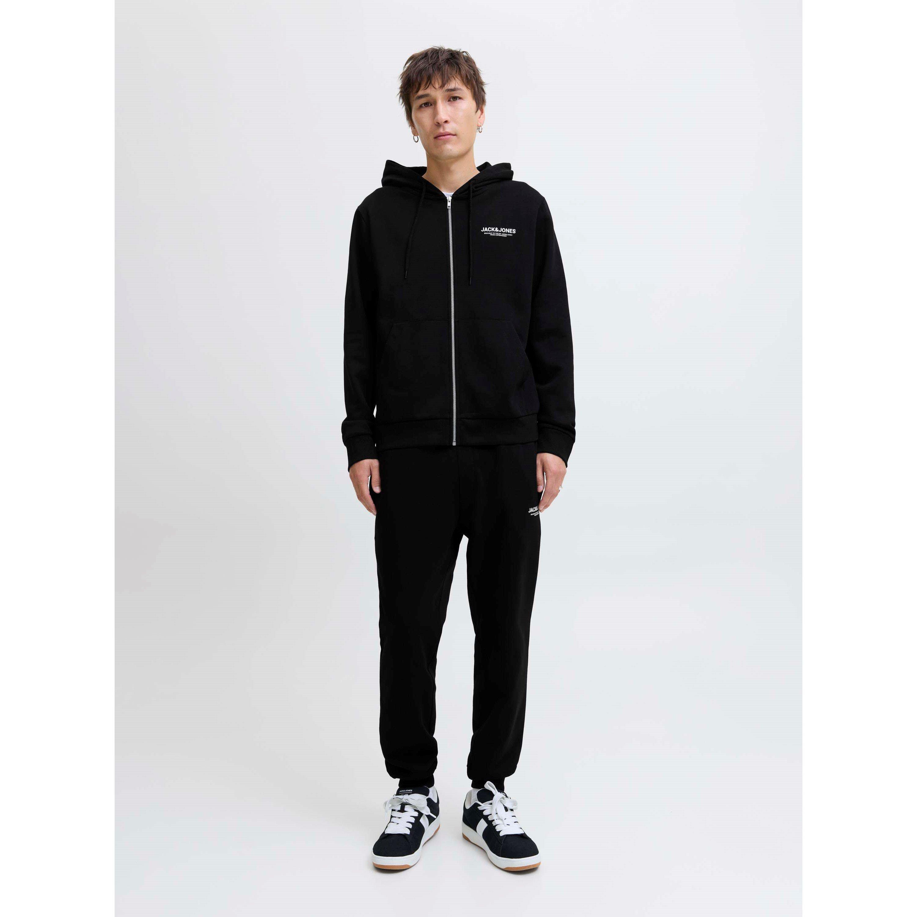 Schwarz - Jack and Jones - Mason Zip Hoodie Set Mens - 8