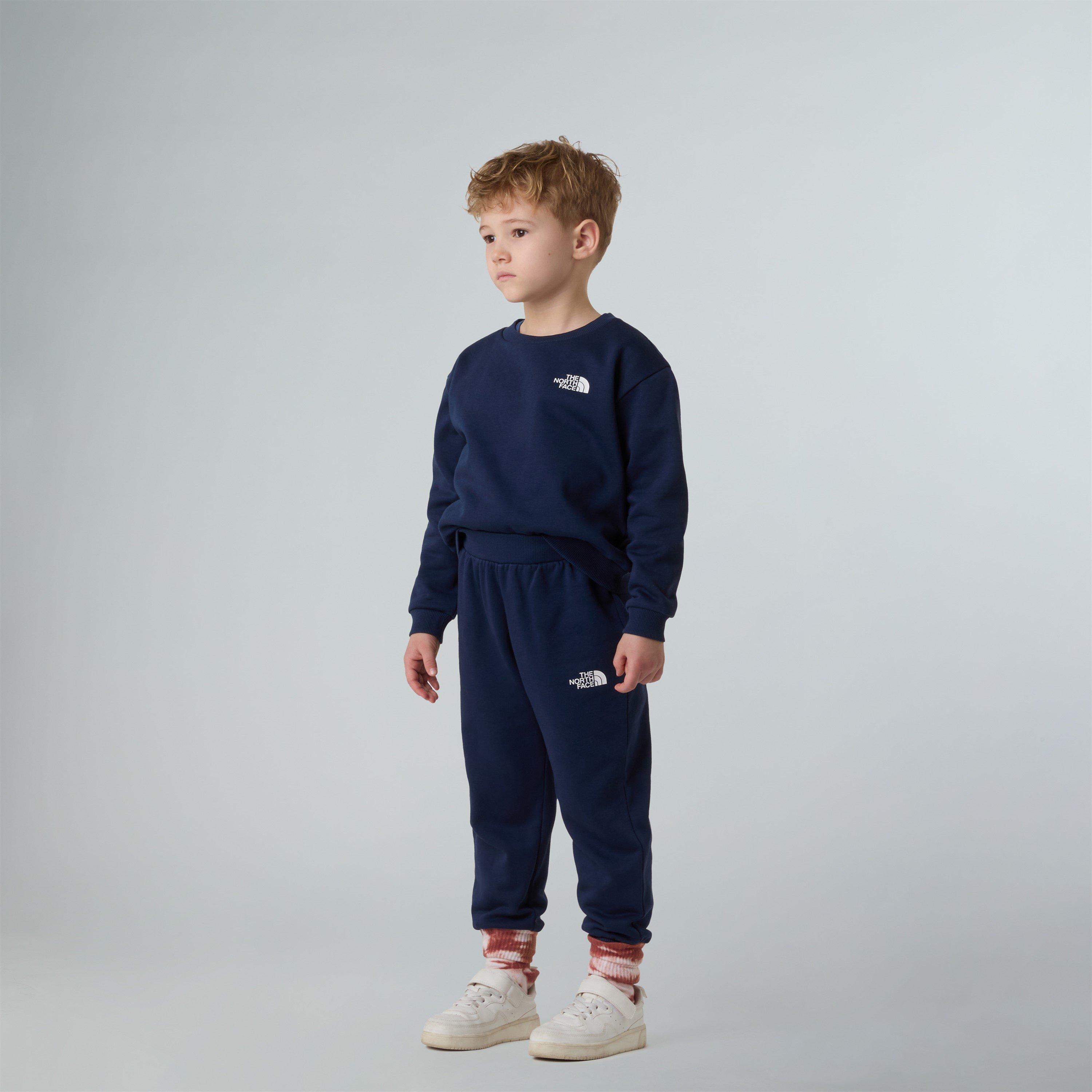 Top Marineblauw - The North Face - Unisex Kids' Simple Dome Lifestyle Fleece Tracksuit - 3