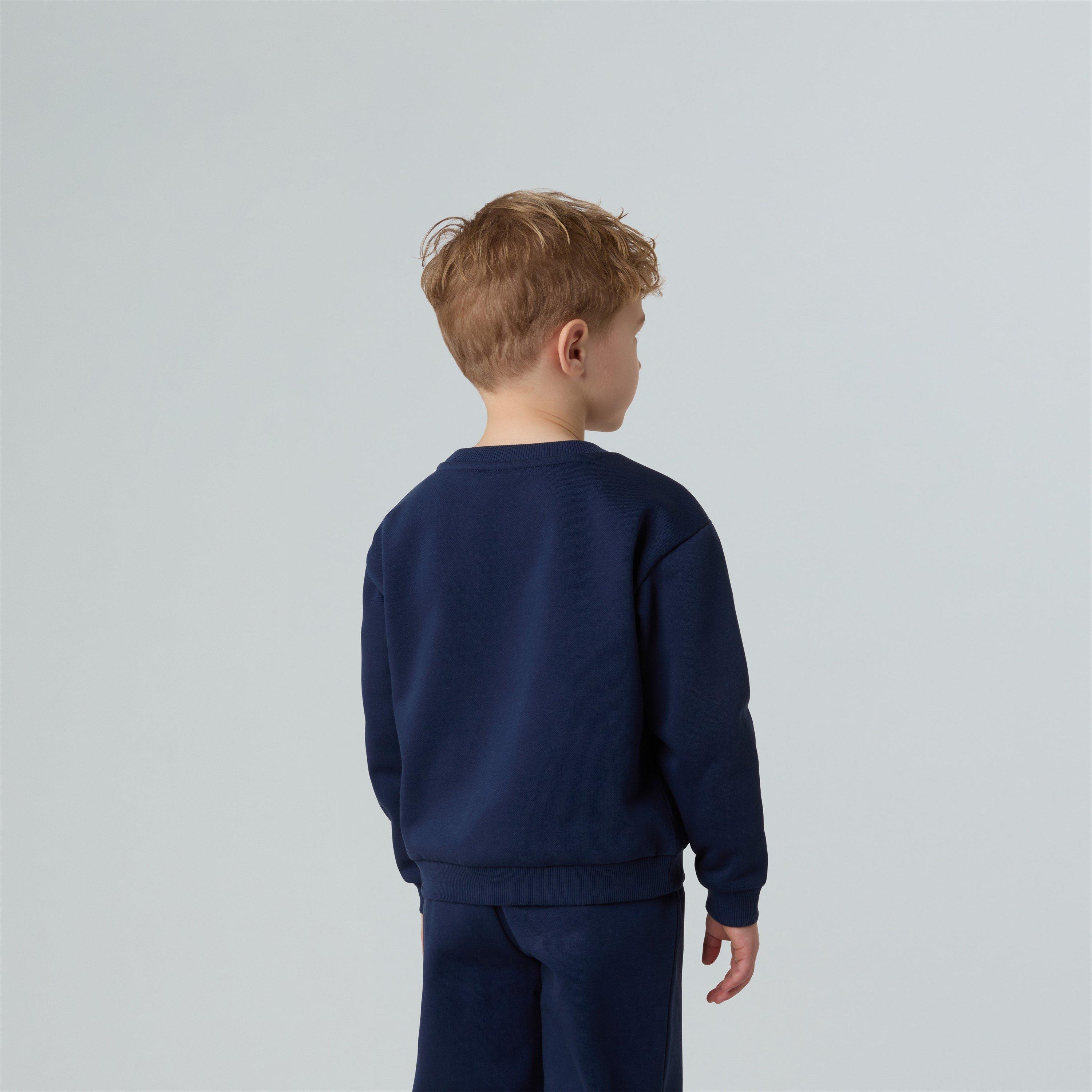 Top Marineblauw - The North Face - Unisex Kids' Simple Dome Lifestyle Fleece Tracksuit - 5