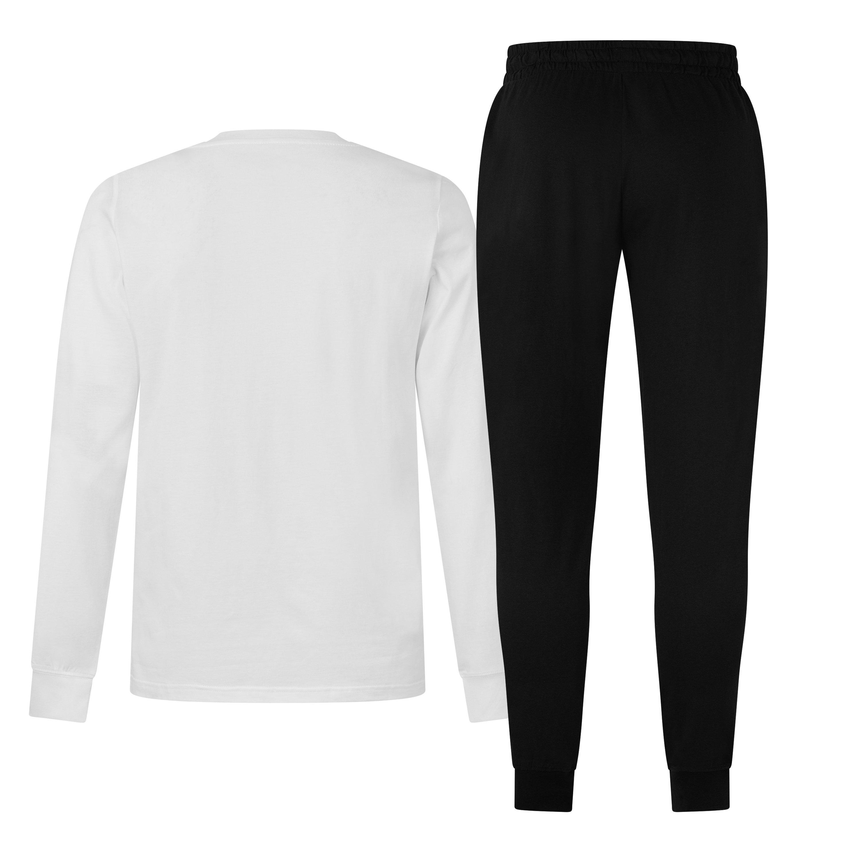 Weiß/Schwarz - Puma - Men's Leisurewear Long Fleece Full Tracksuit - 2