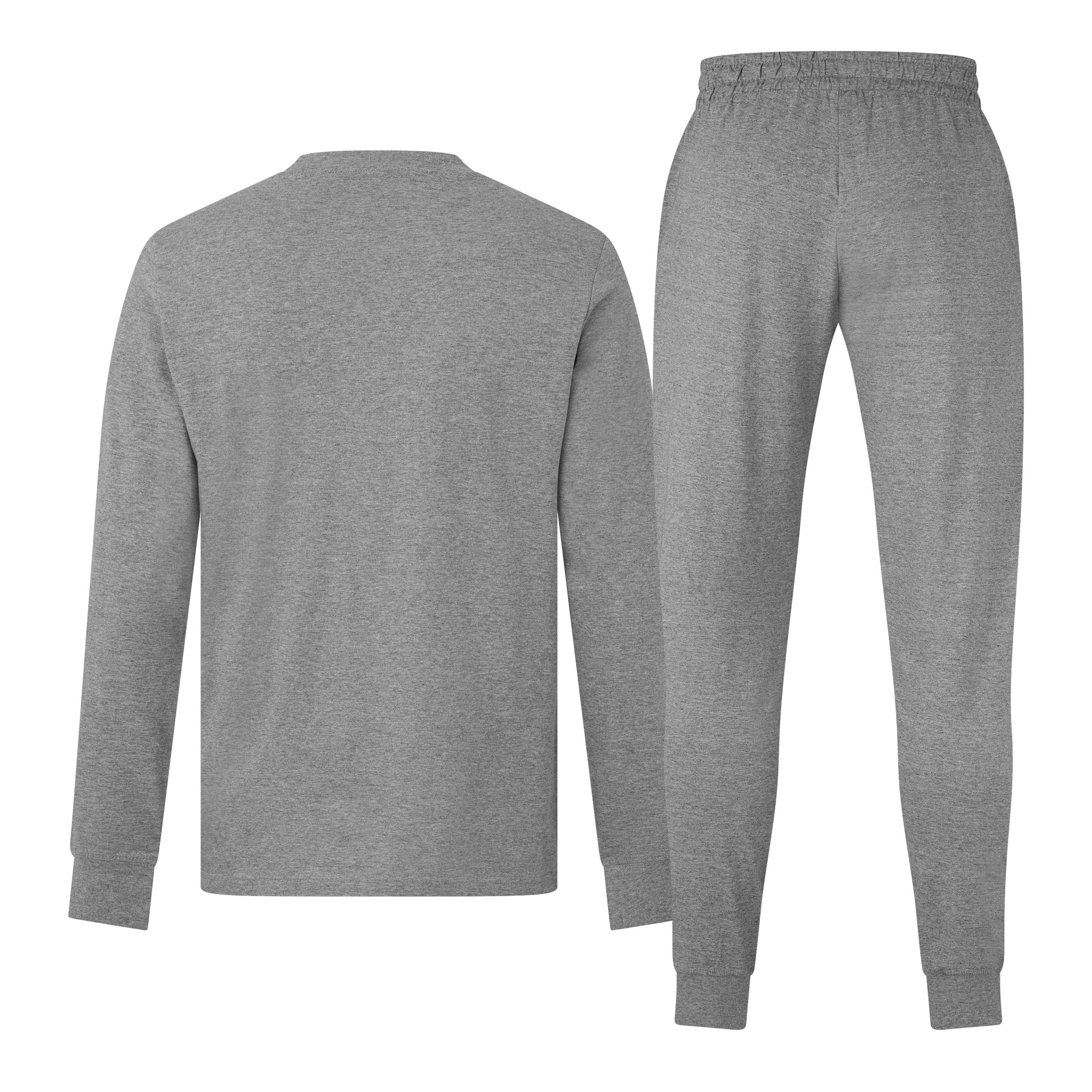 Grey Heather - Puma - Men's Leisurewear Long Fleece Full Tracksuit - 2