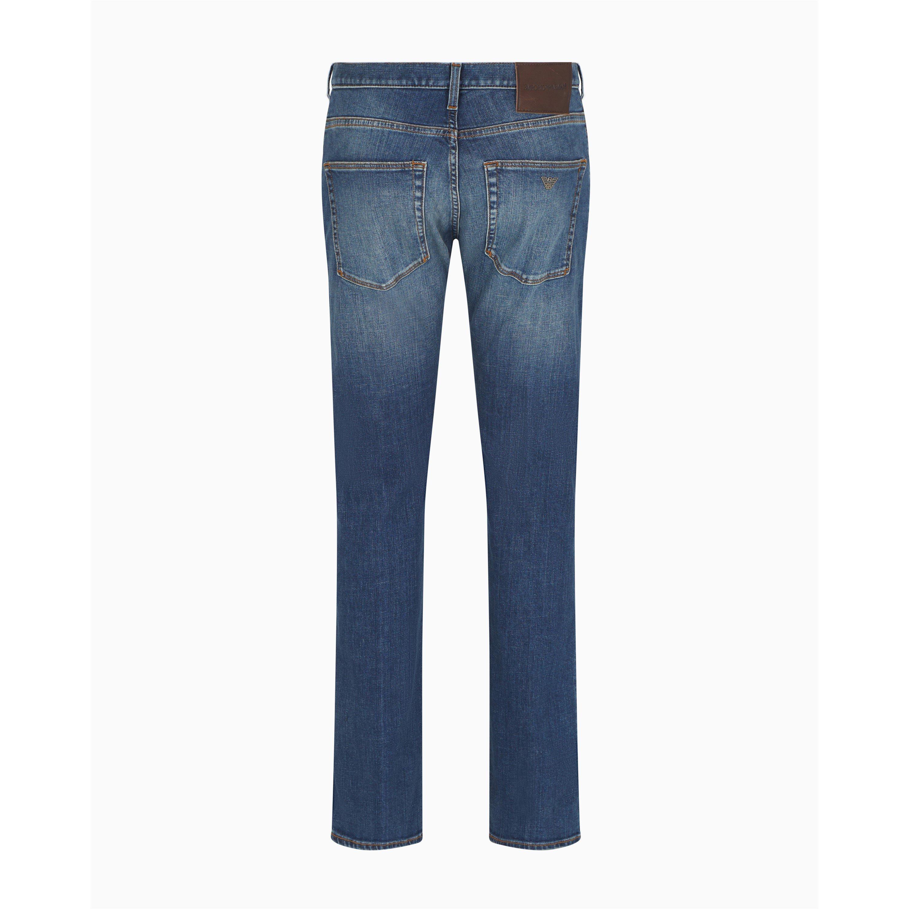 Med Blue 0942 - Emporio Armani - Men's Tapered Jeans - 2